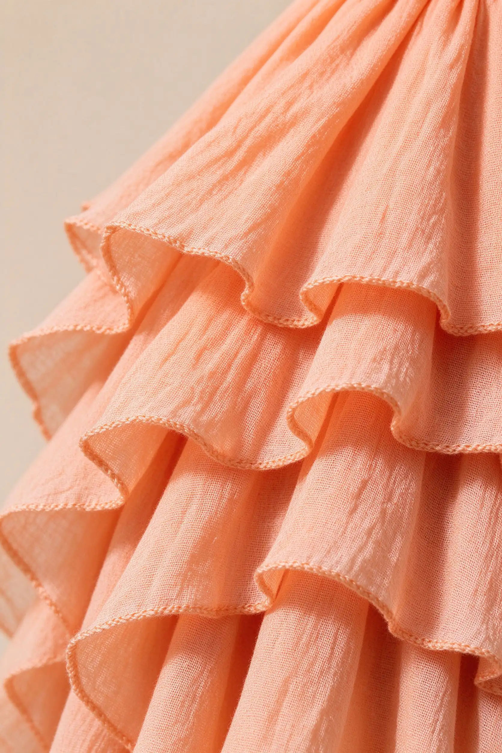 Peach Ruffled Lehenga - Modern - image 5