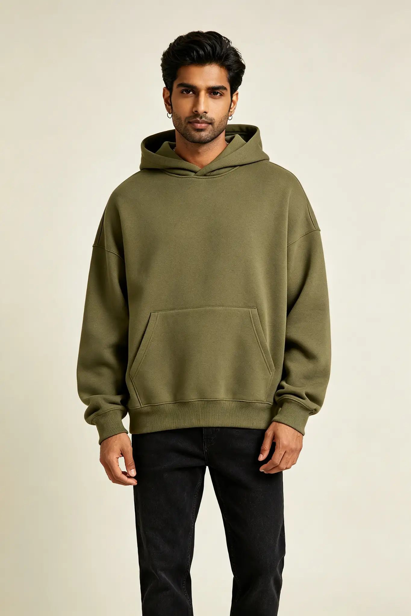 Olive Green Oversized Hoodie - image 2