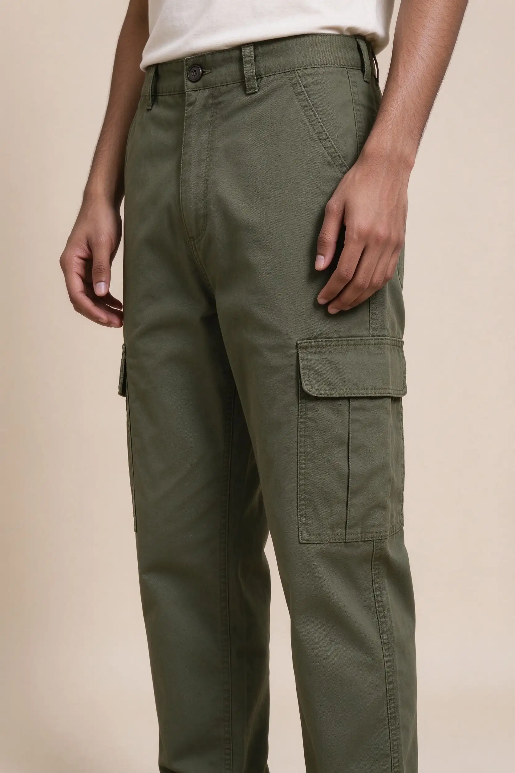 Olive Green Cargo Pants - image 3