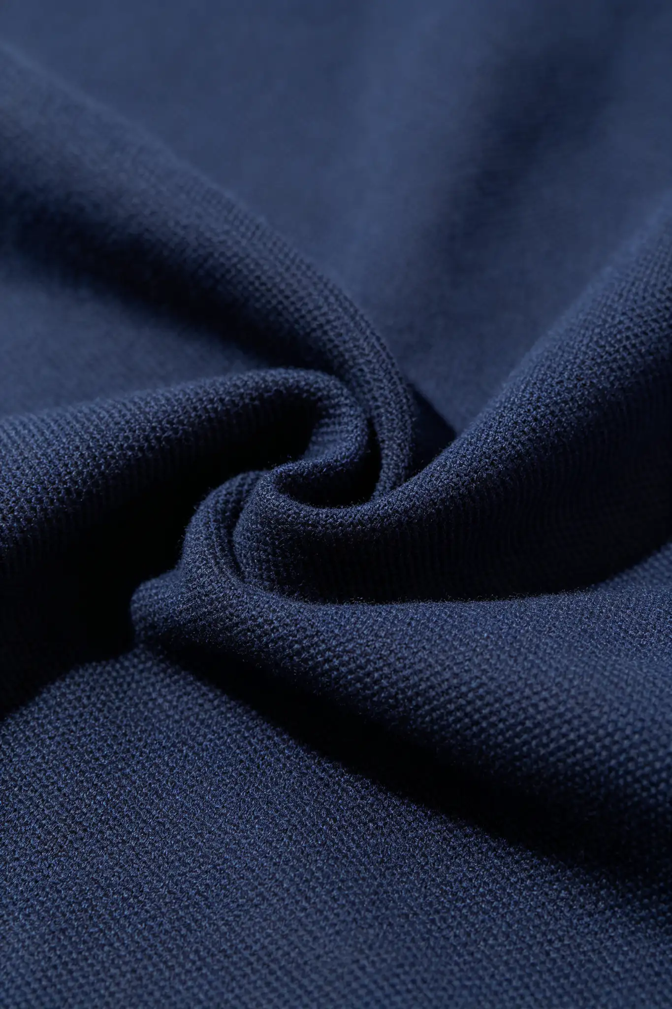 Solid Polo Collar T-Shirt - Navy Blue - image 5