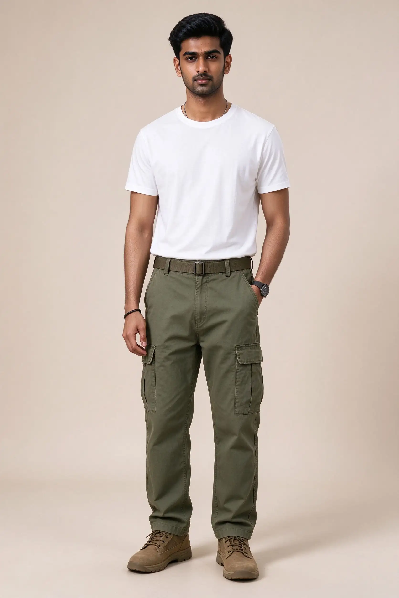 Olive Green Cargo Pants - image 2
