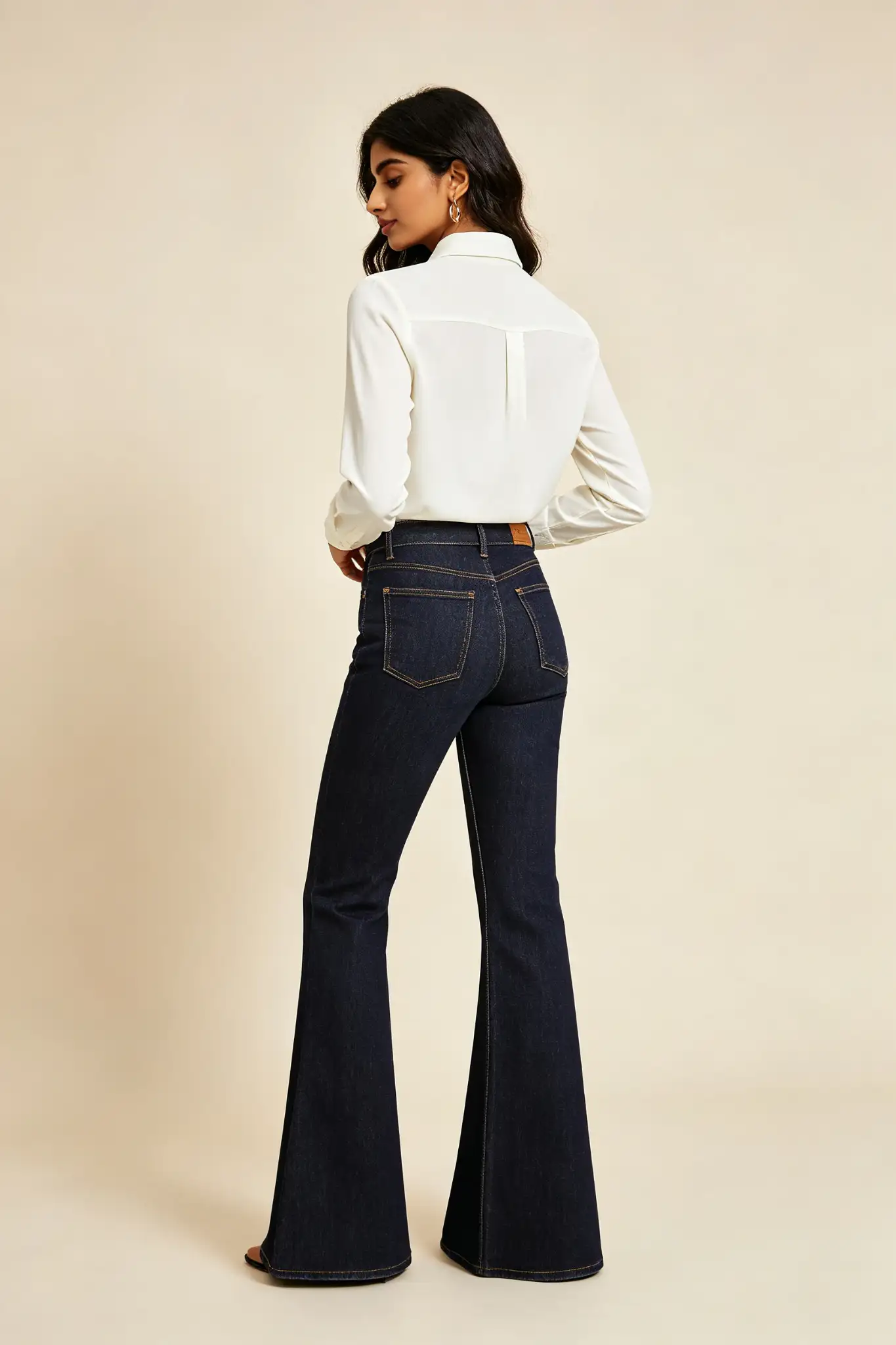 Bell Bottom Jeans - Dark Wash - image 4
