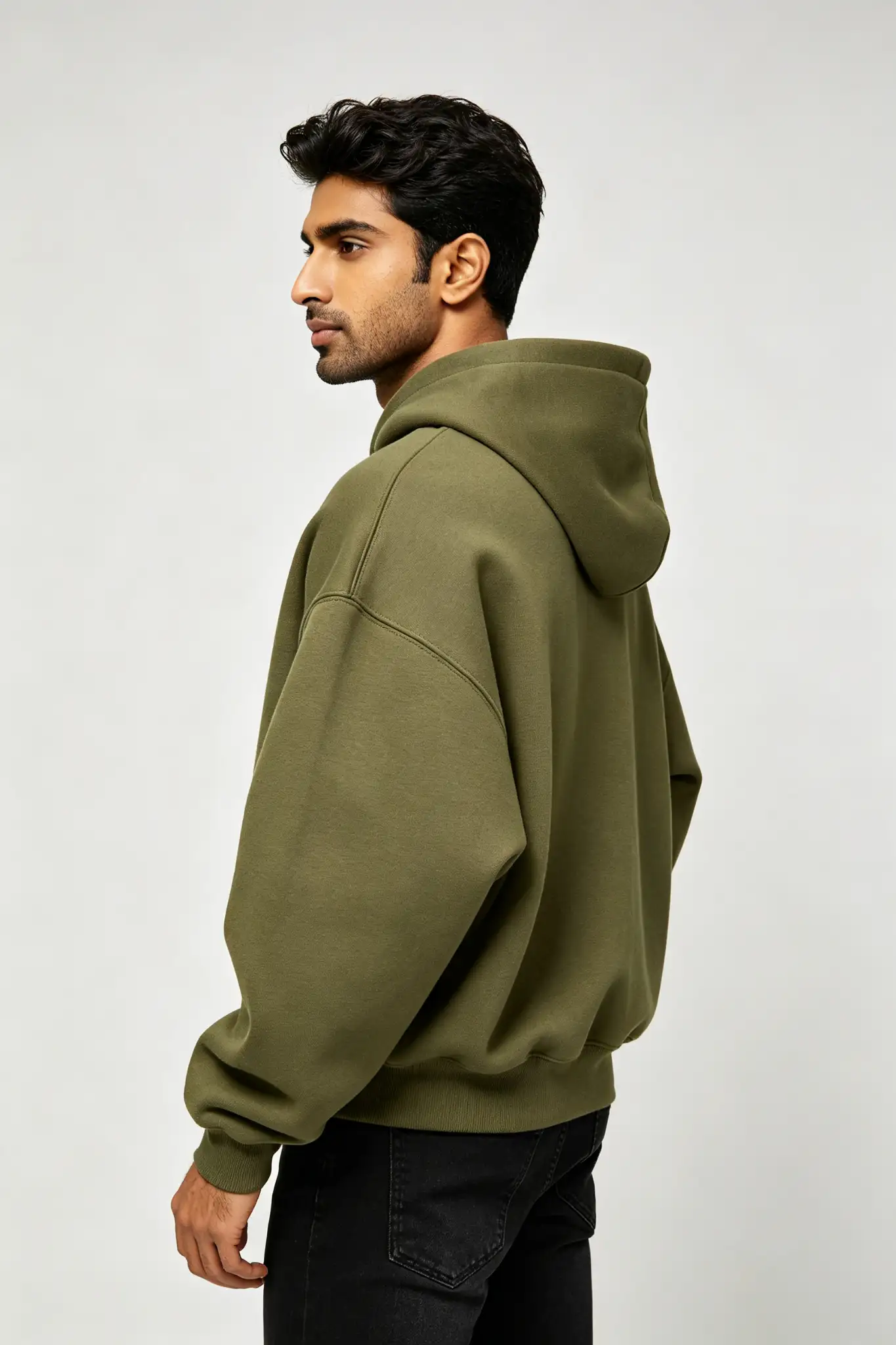 Olive Green Oversized Hoodie - image 3