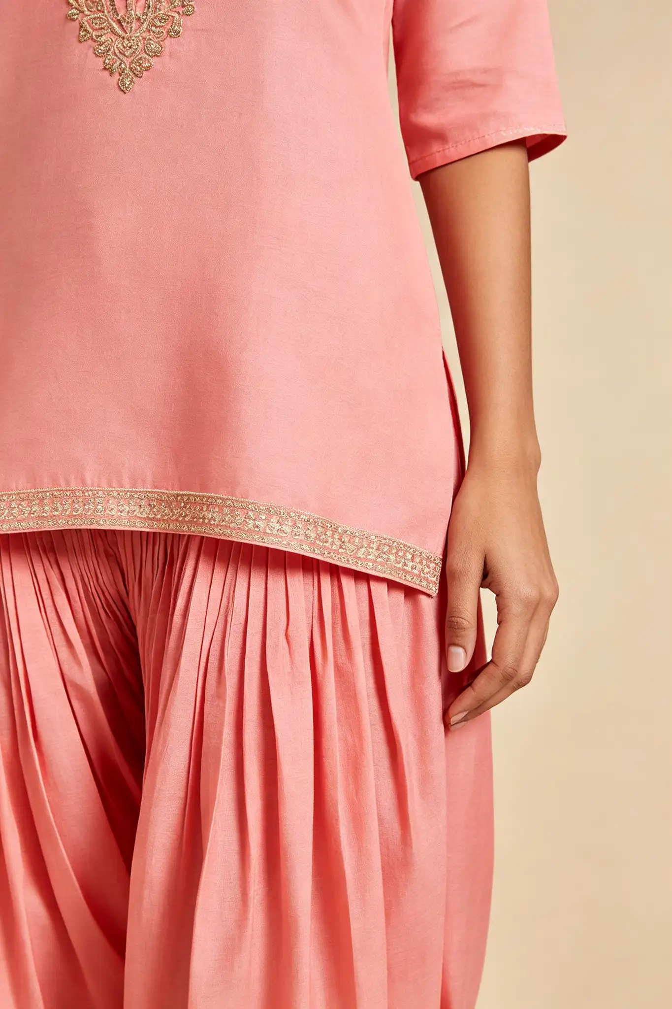 Patiala Punjabi Suit - Pink - image 6