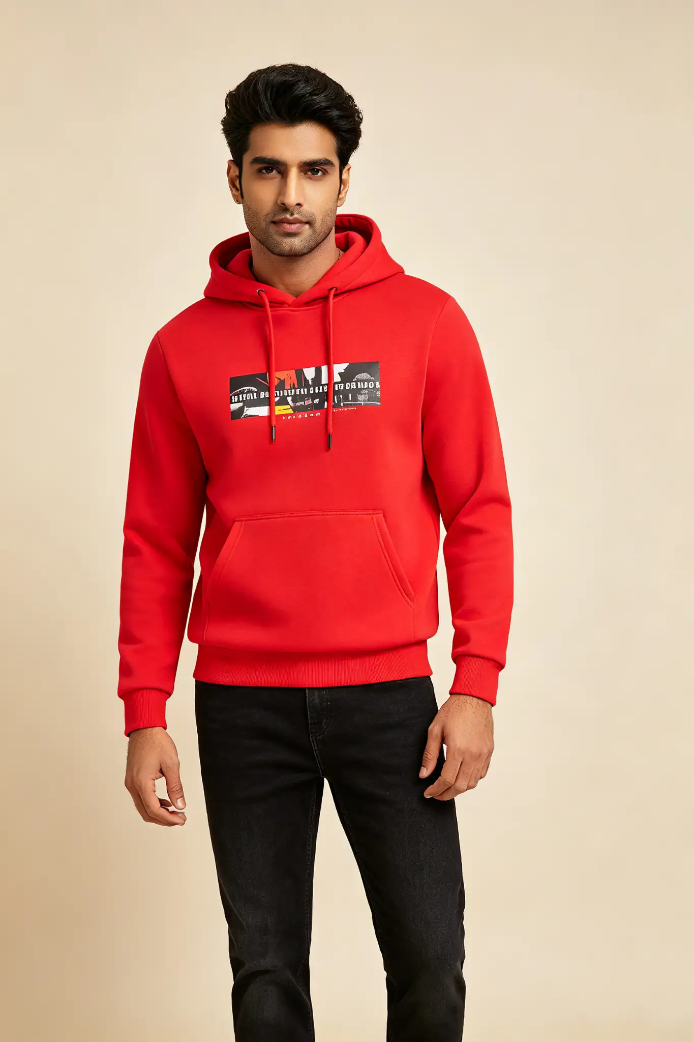 Red Hoodie with Front Graphic - image 2