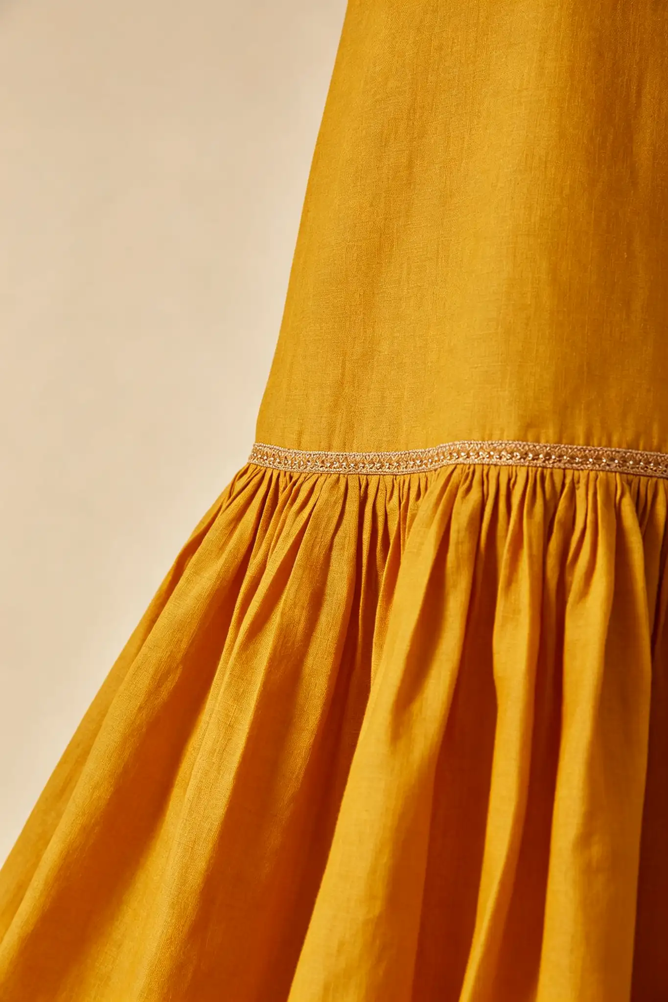 Mustard Yellow Anarkali Dress - image 5
