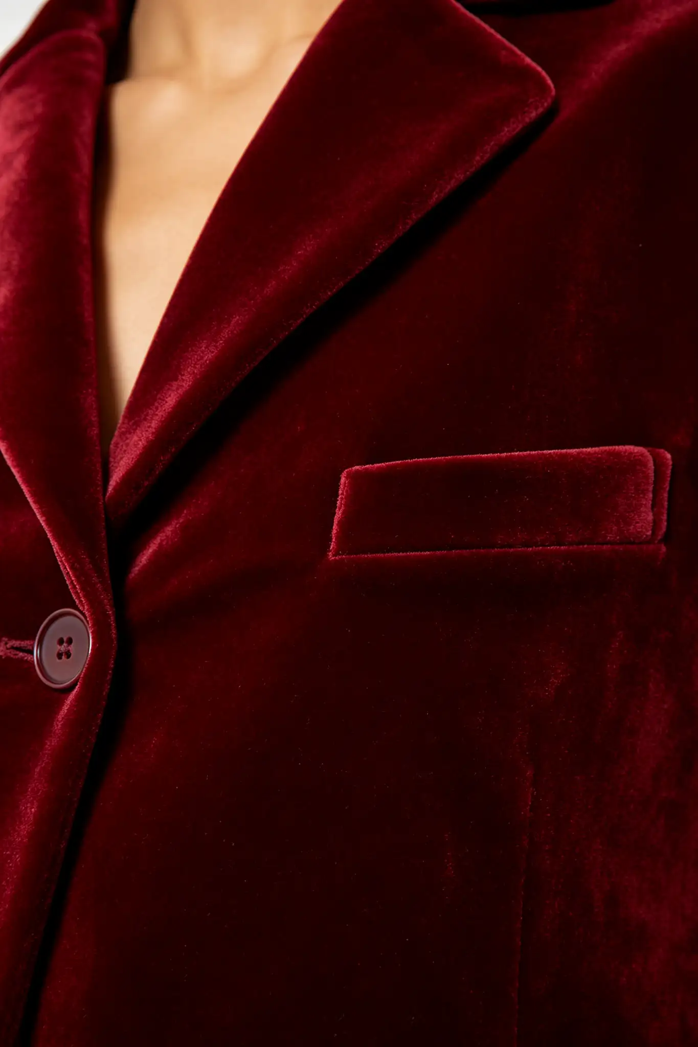 Maroon Velvet Blazer - Festive - image 6