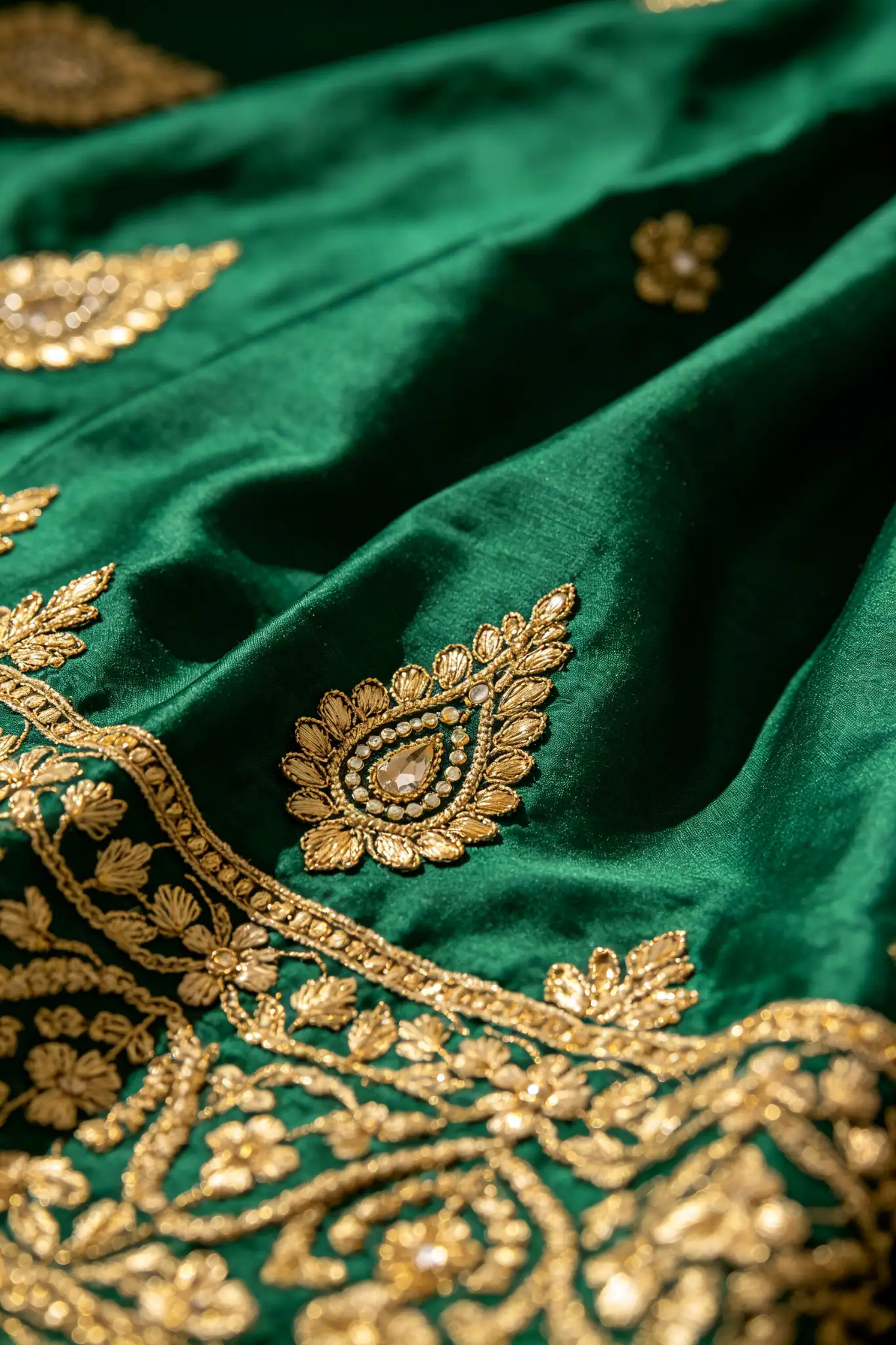 Emerald Green Lehenga - Festive - image 5