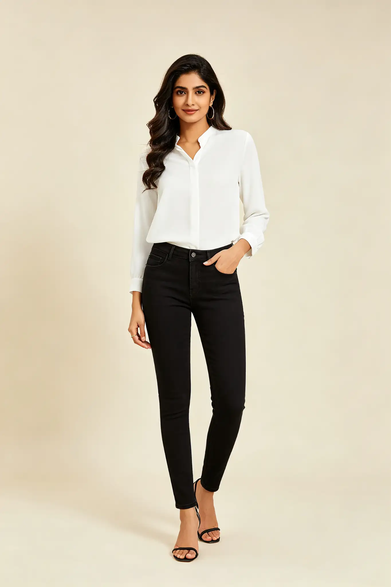 Black Slim Fit Jeans - image 2