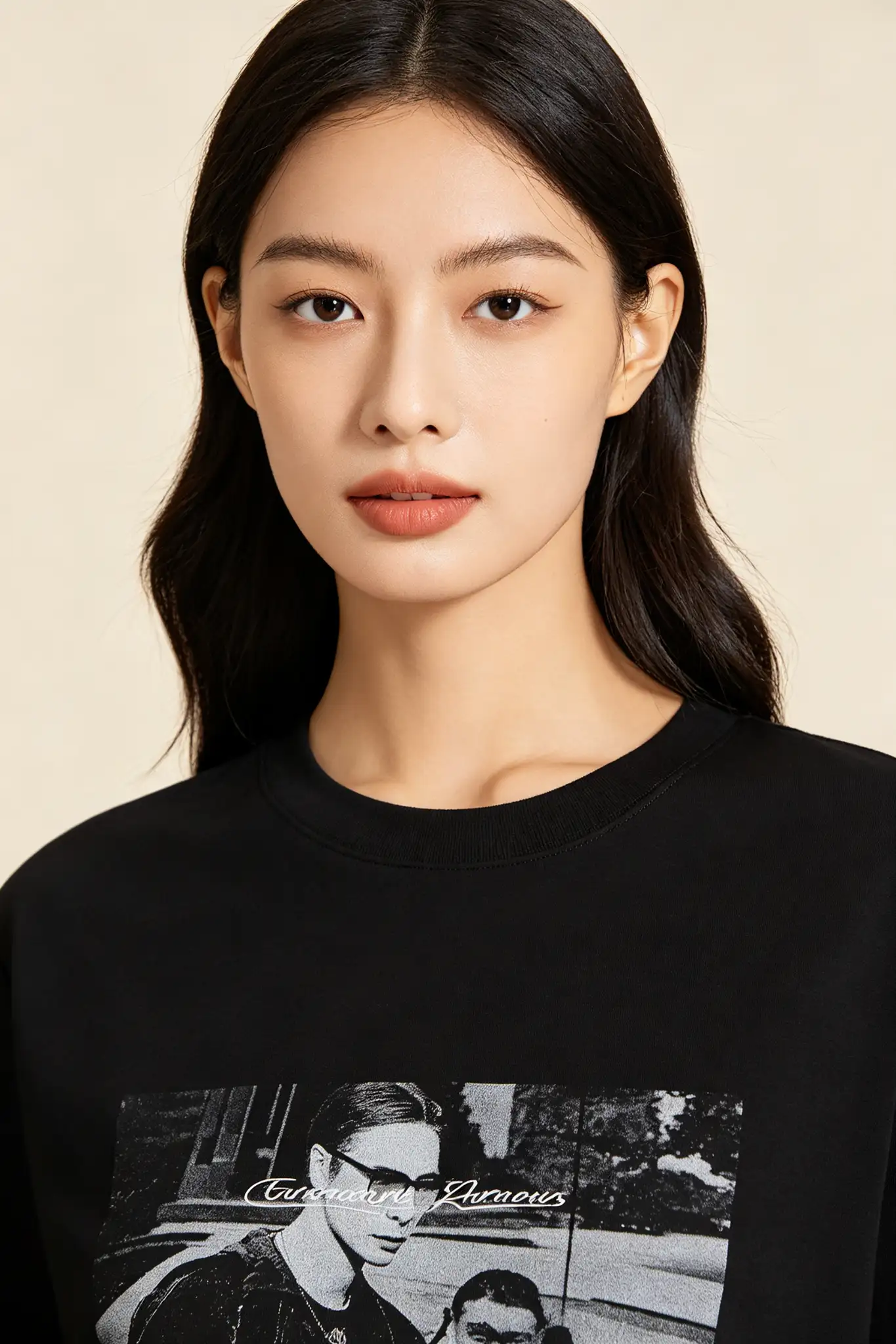 Printed Relaxed Fit T-Shirt - Black - image 5