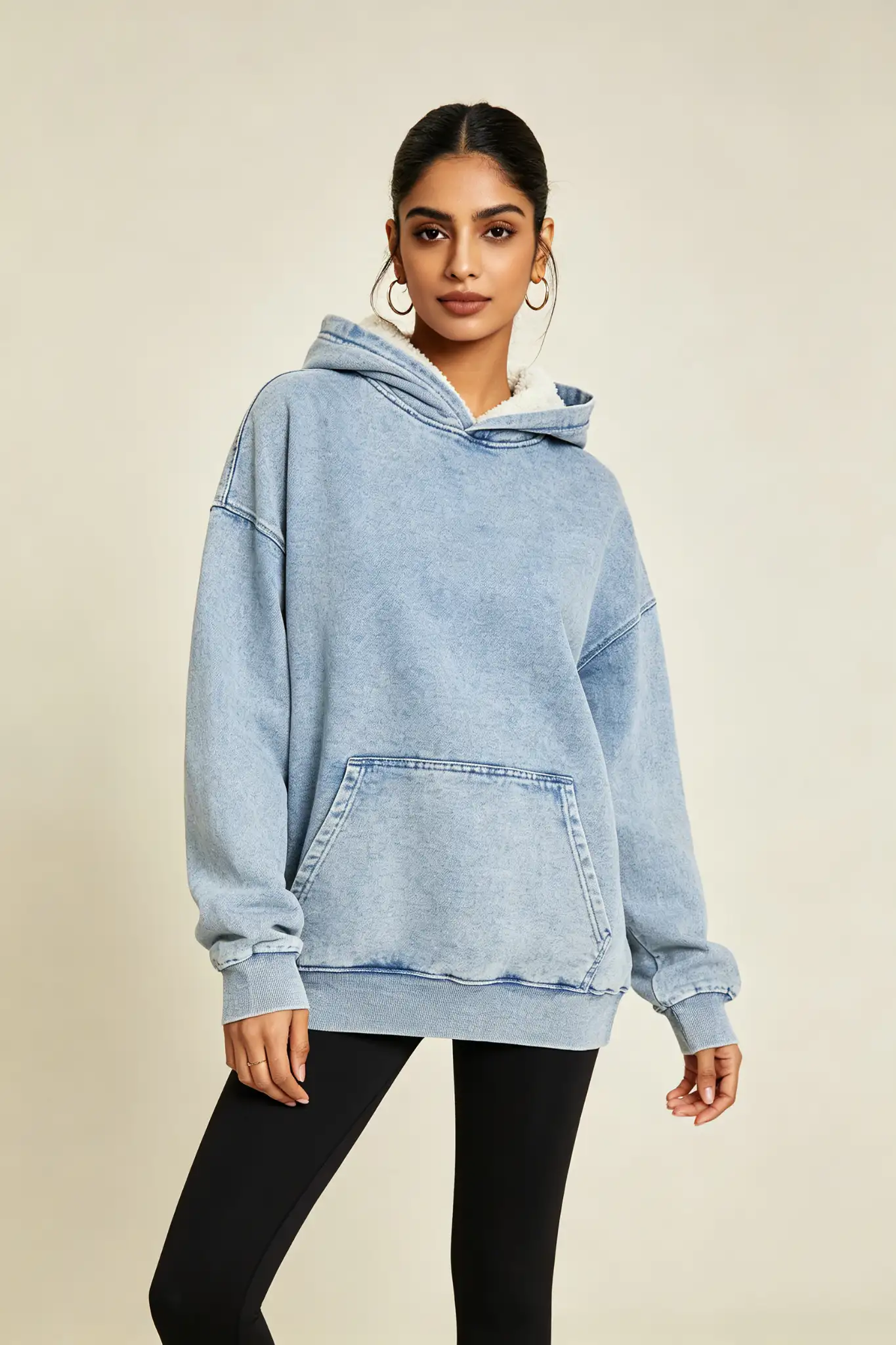 Light Blue Wash Hoodie - image 2