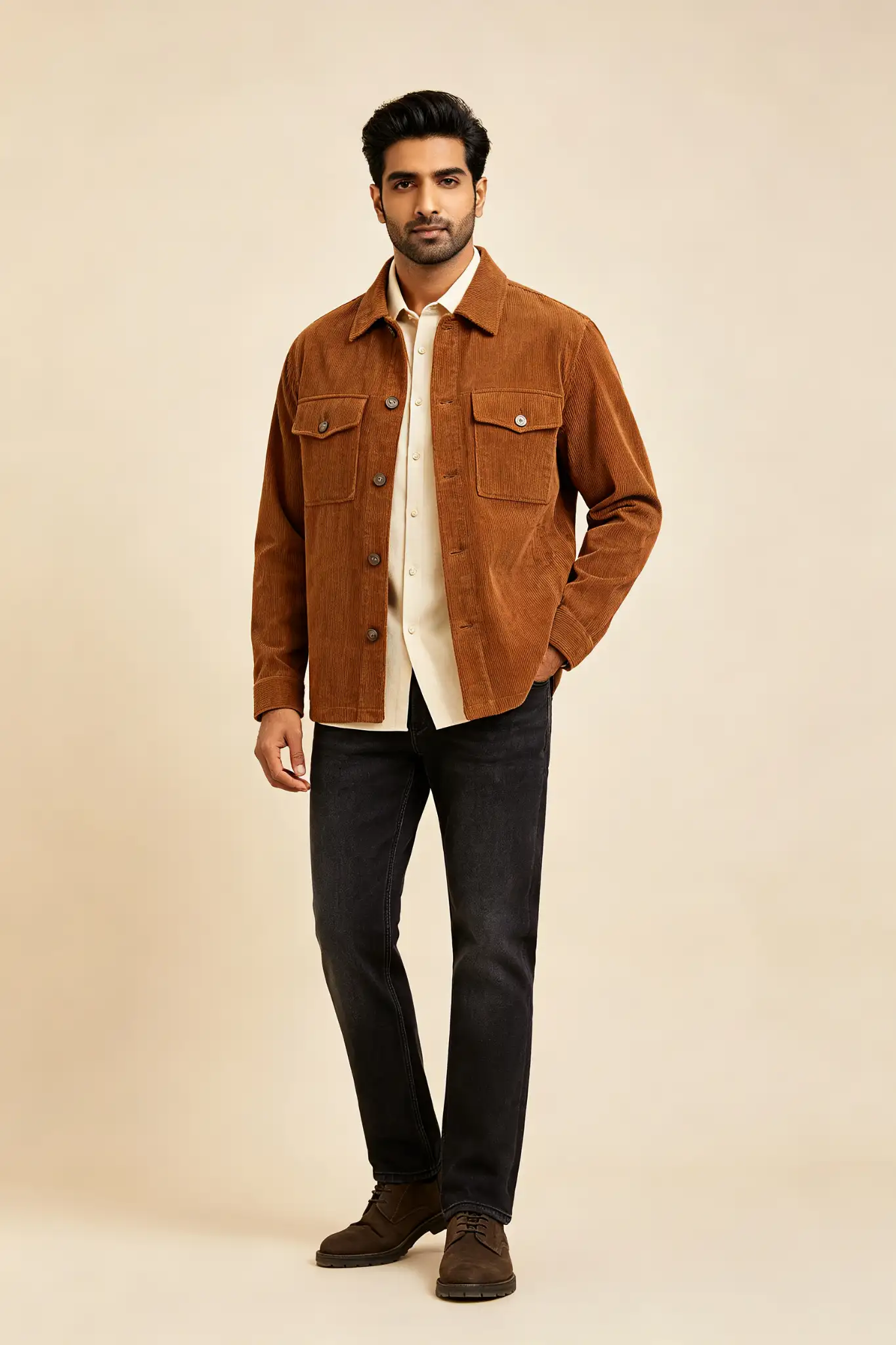 Brown Corduroy Jacket - Casual - image 2