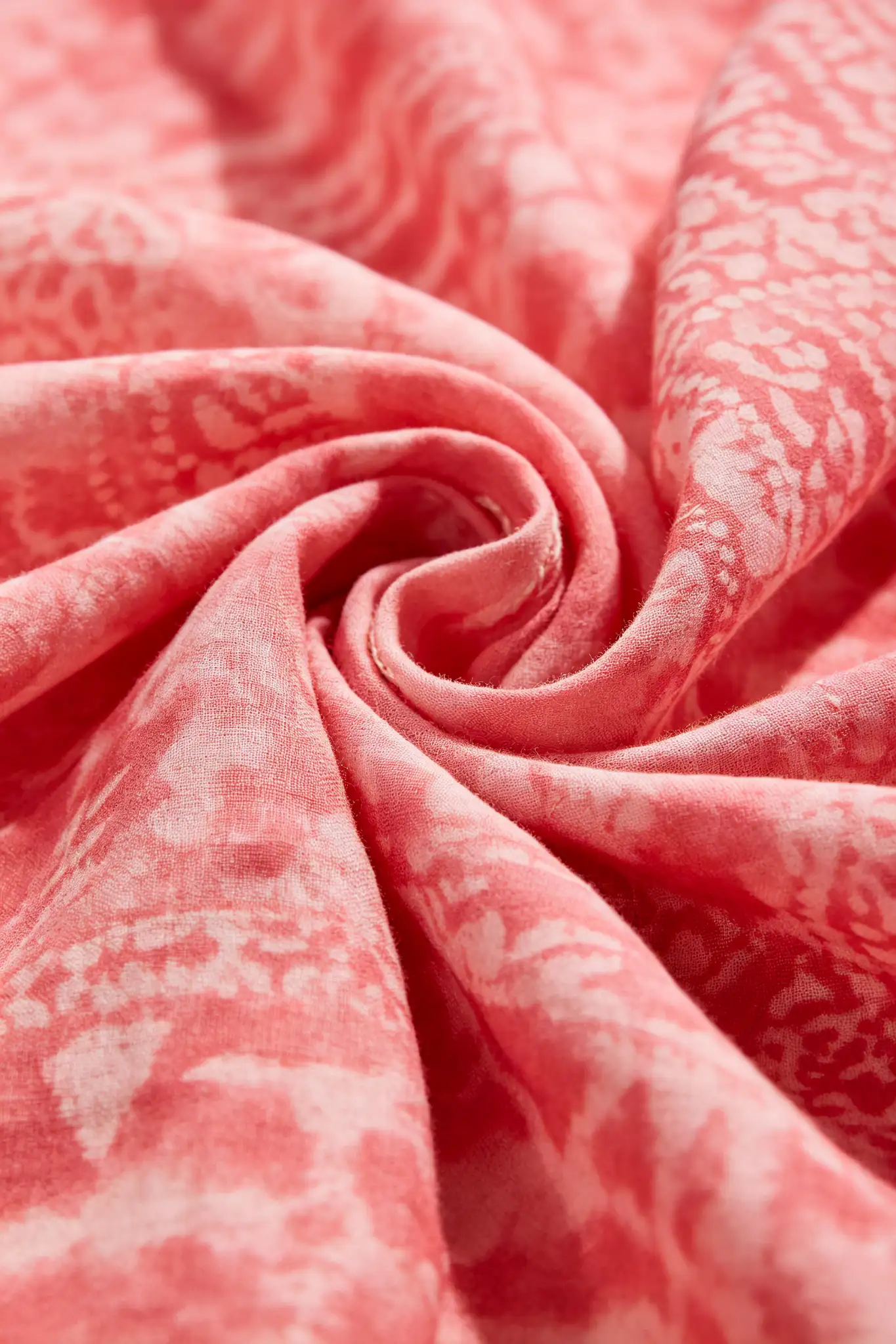 Bandhani Cotton Dupatta - Pink - image 6