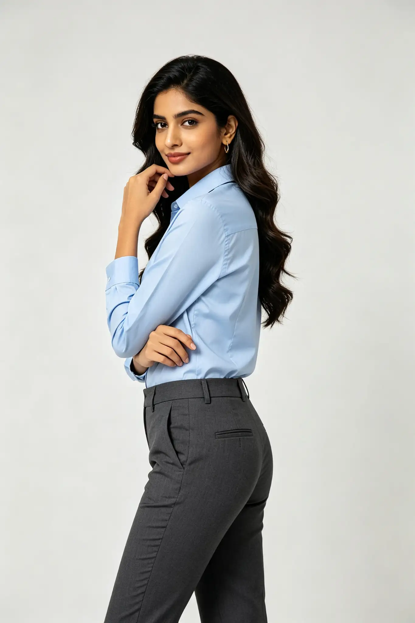 Grey Formal Trousers - Slim Fit - image 3