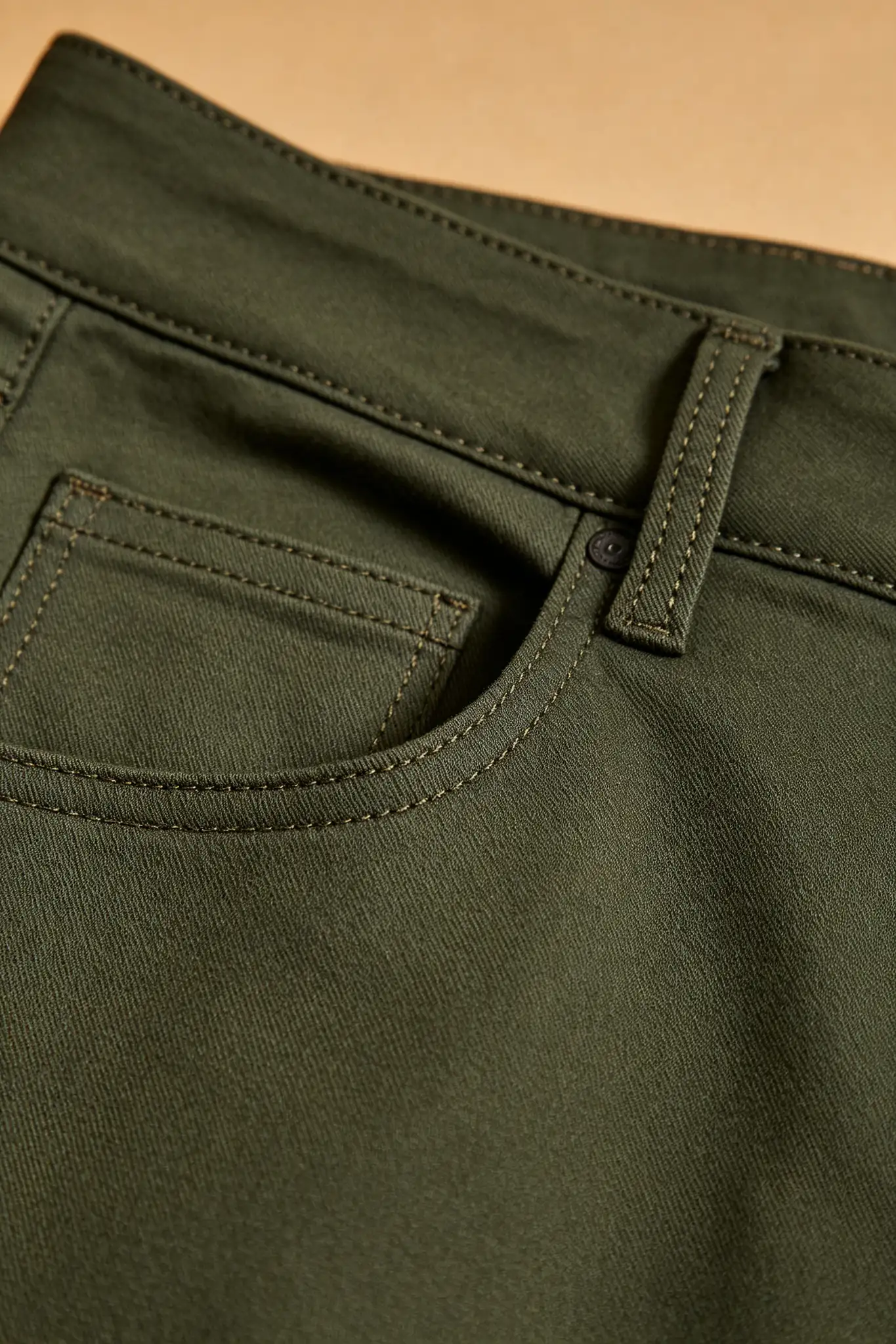 Dark Green Slim Fit Chino Jeans - image 6
