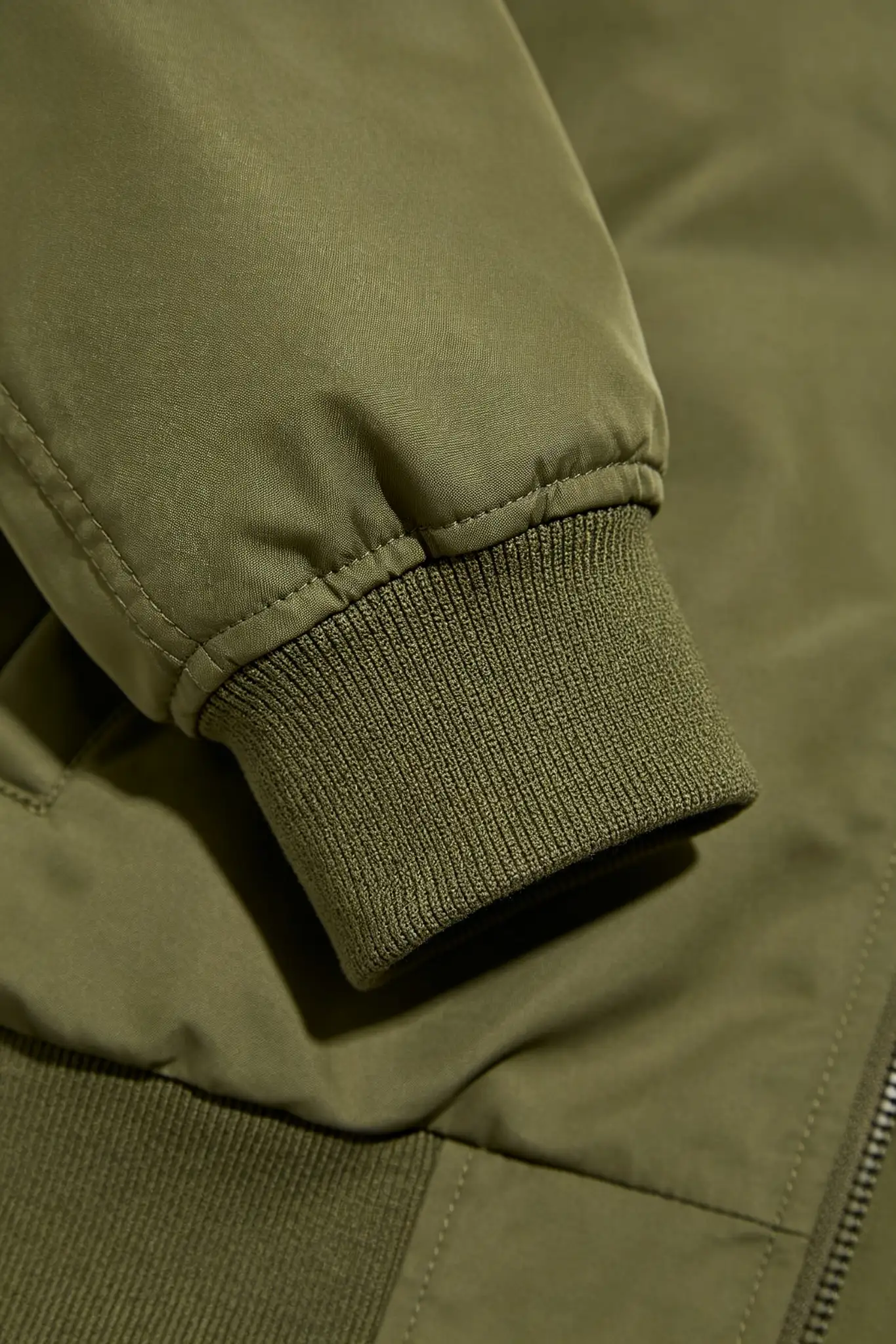 Olive Green Bomber Jacket - Casual - image 5