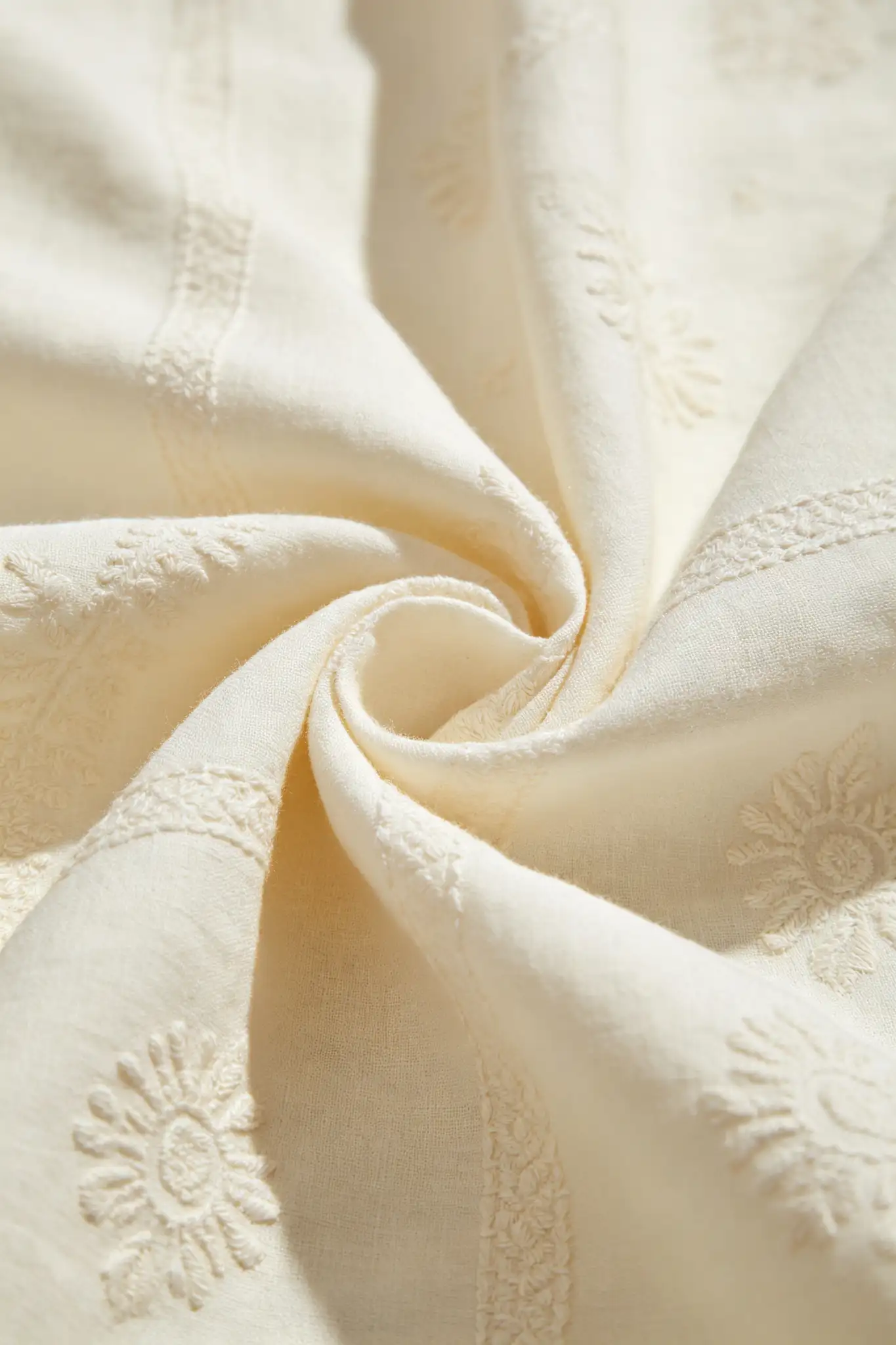 Ivory White Hand Block Printed Cotton Kurta - image 5