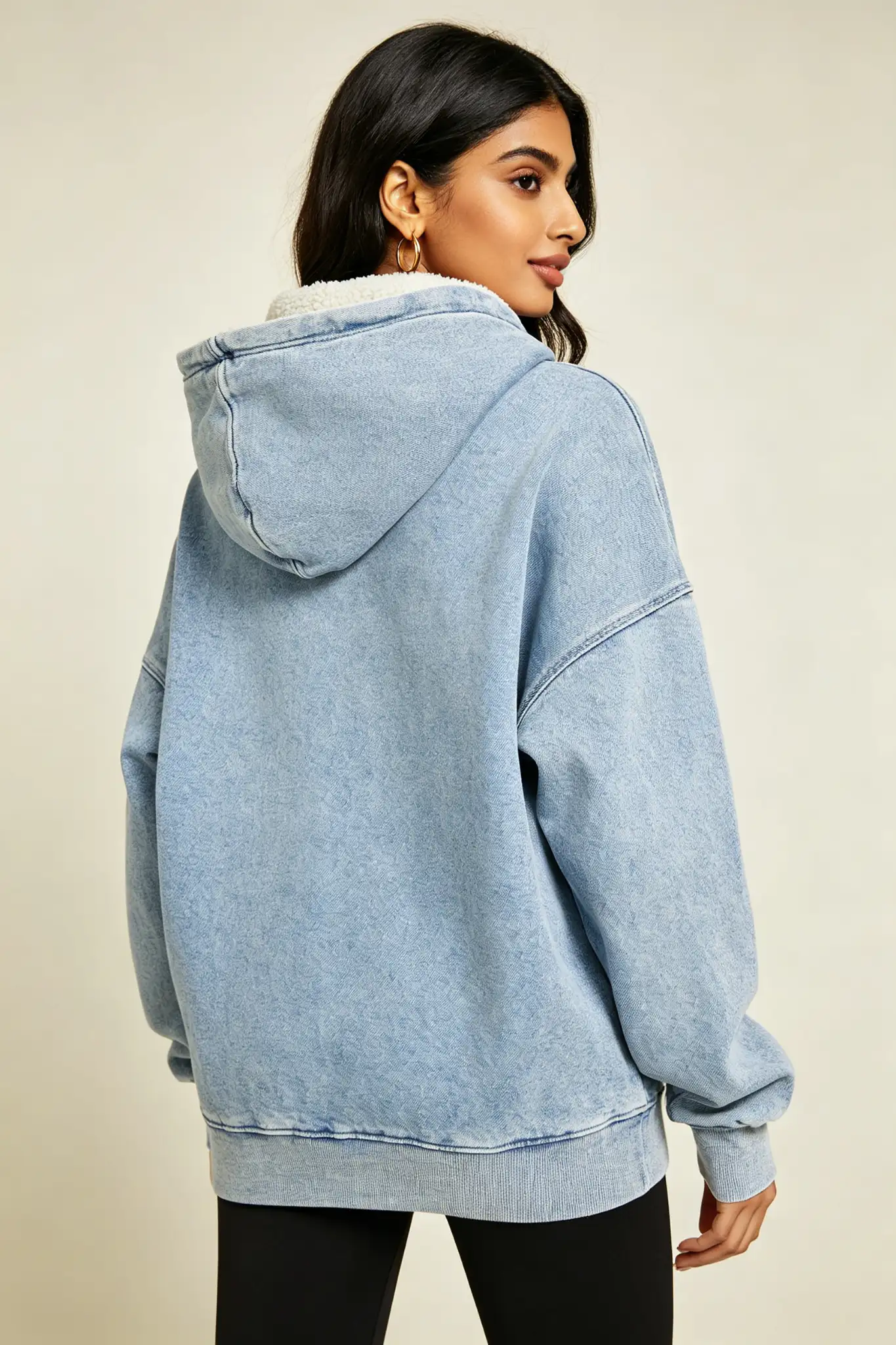 Light Blue Wash Hoodie - image 4