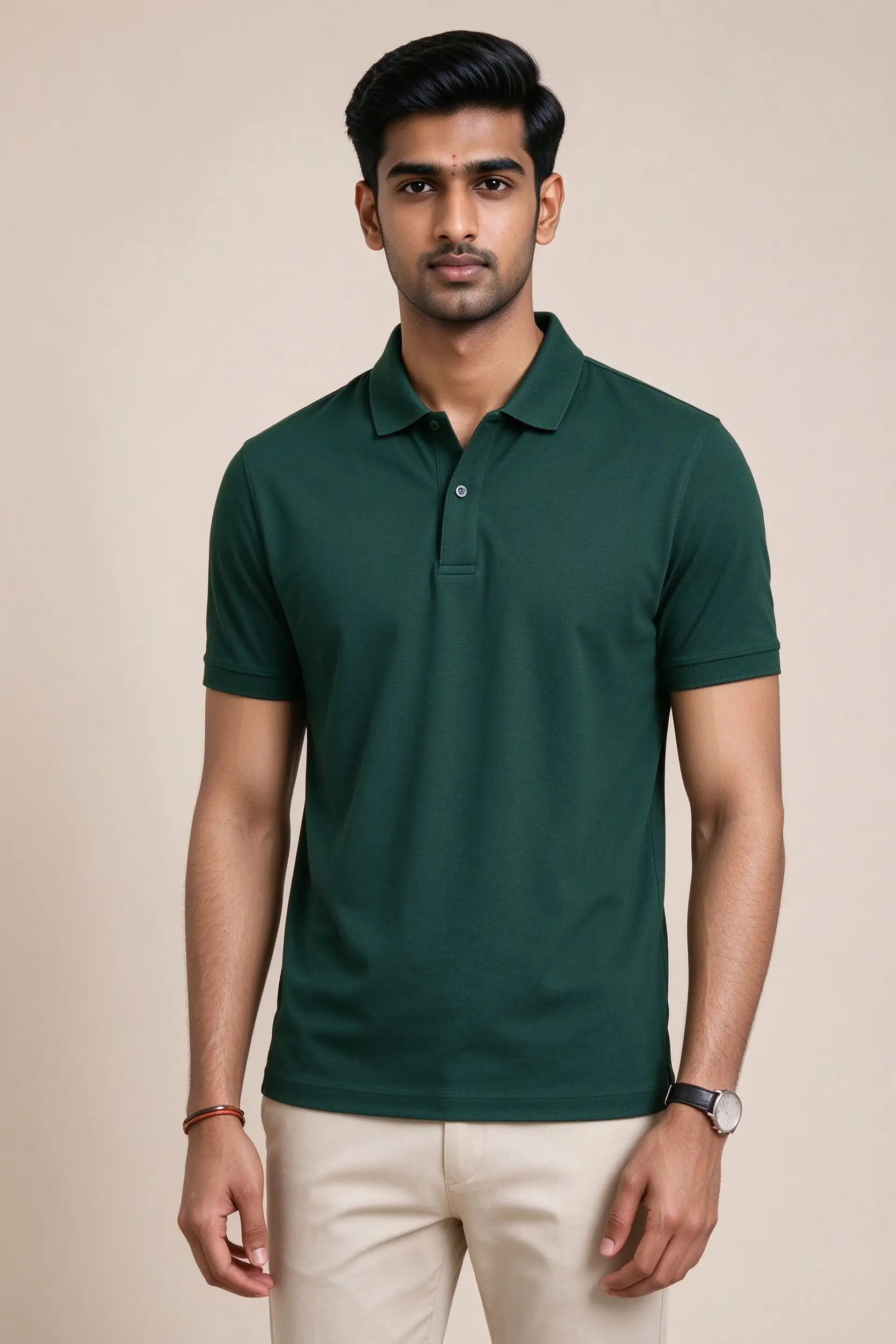 Dark Green Slim Fit Polo - Premium - image 2