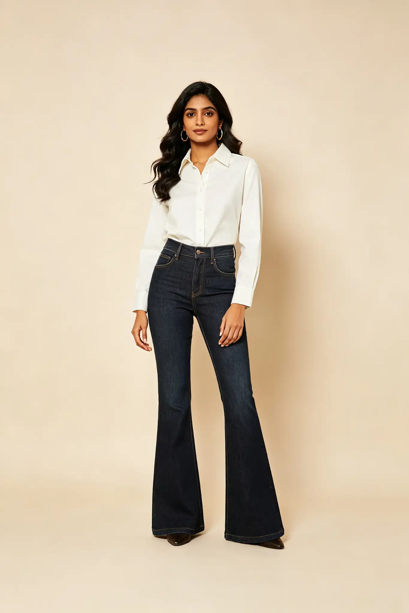 Bell Bottom Jeans - Dark Wash - image 2