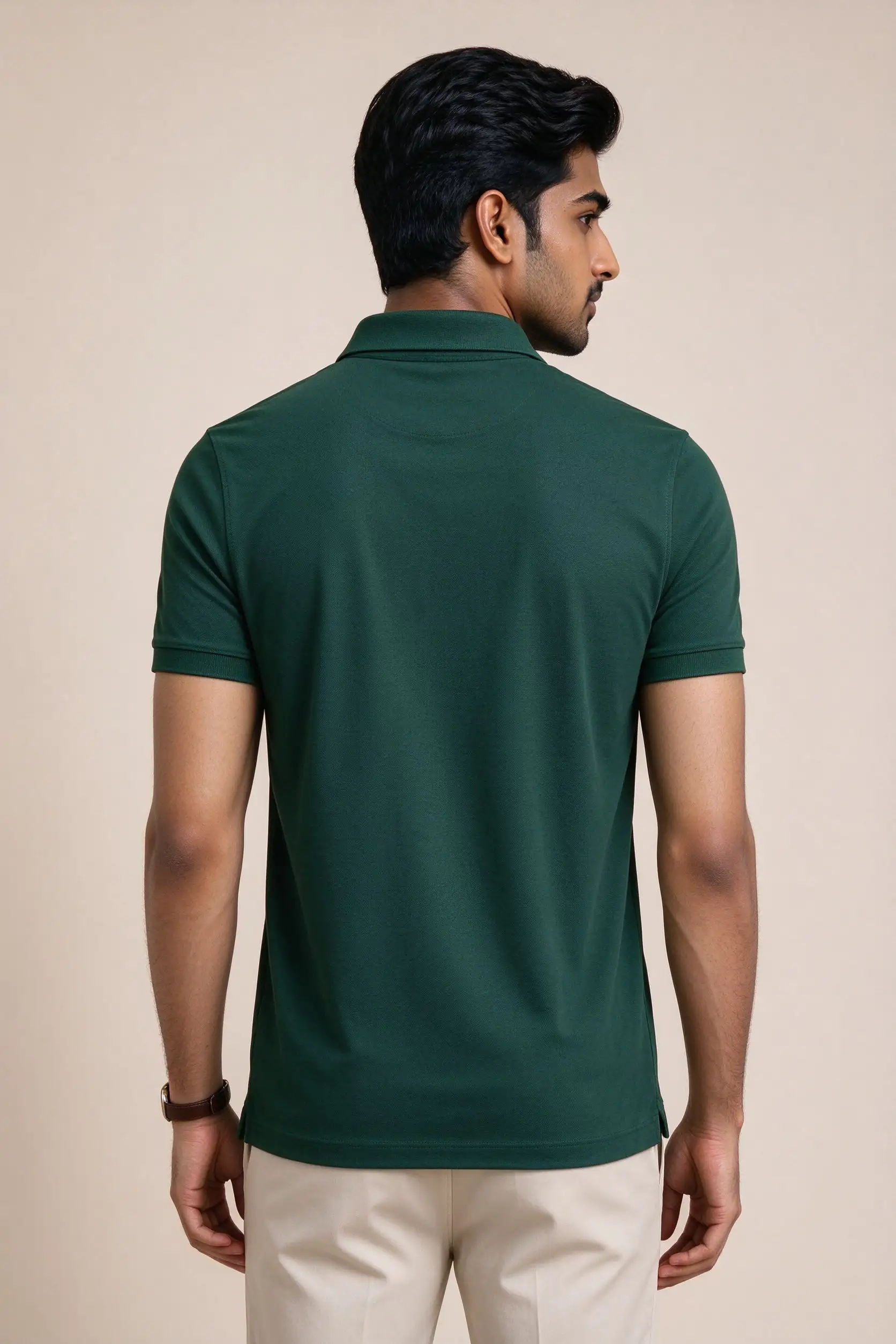 Dark Green Slim Fit Polo - Premium - image 4
