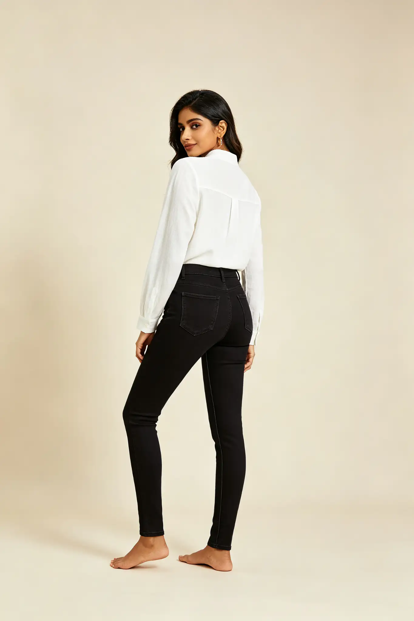 Premium Black Skinny Jeans - High Waist - image 4
