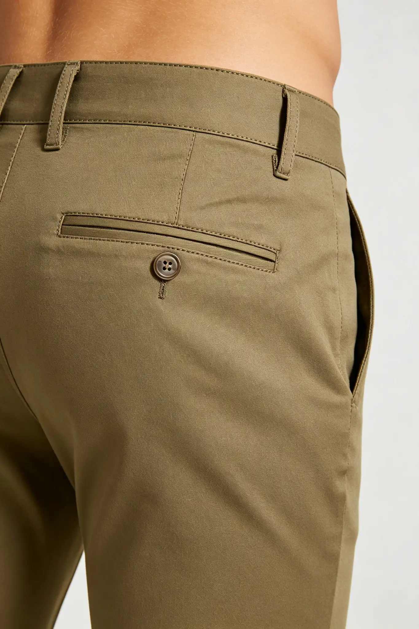 Khaki Slim Fit Chinos - image 6
