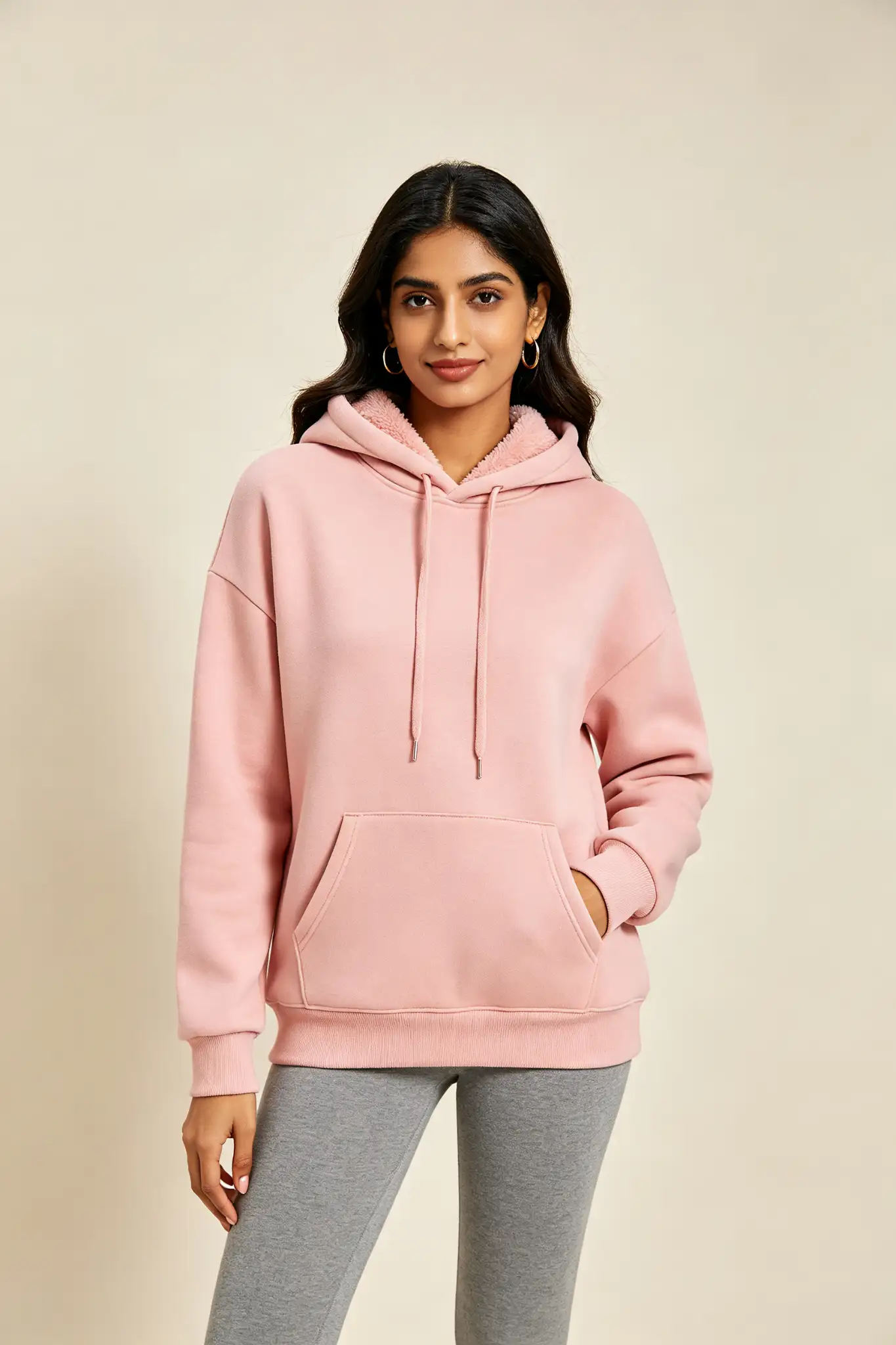 Pink Pullover Hoodie - Fleece - image 2
