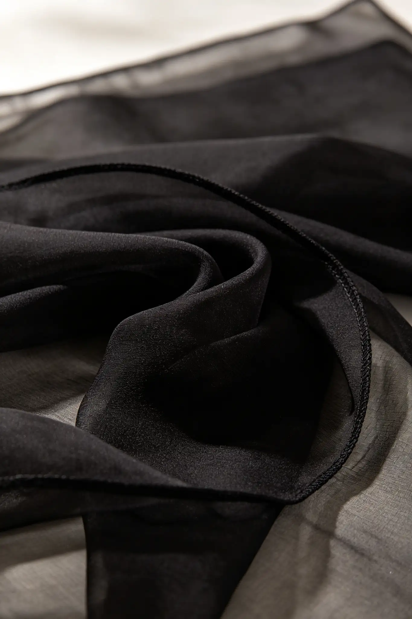 Nazneen Chiffon Dupatta - Black - image 5