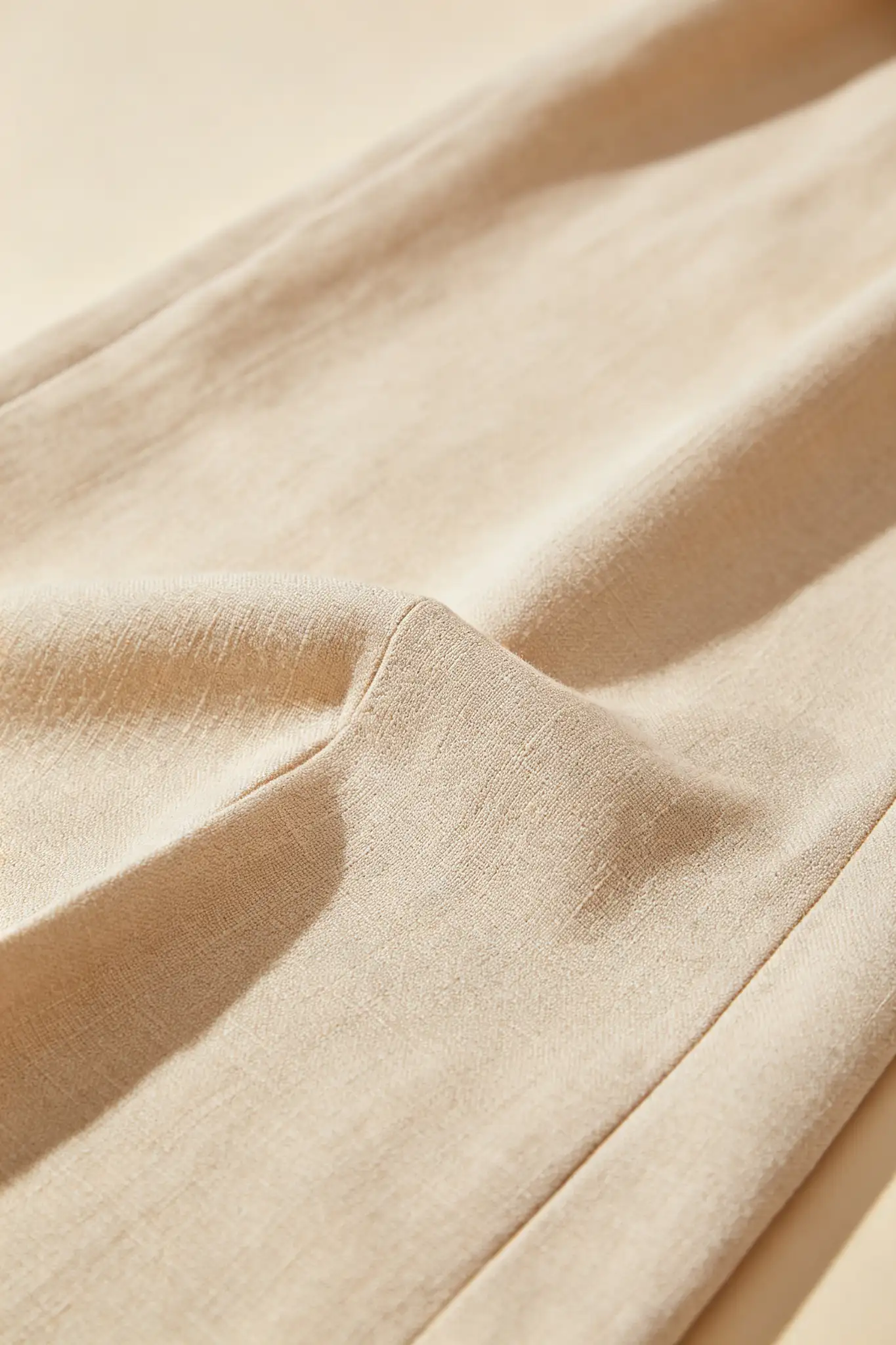 Beige Palazzo Pants - Cotton - image 5