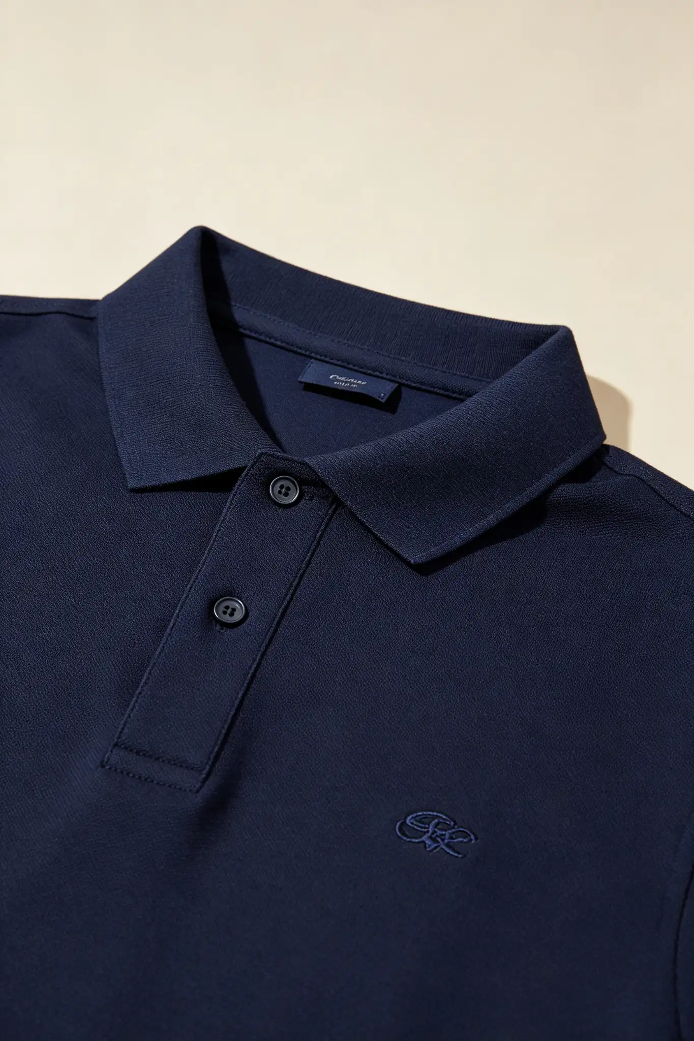 Navy Blue Slim Fit Polo - Premium - image 6
