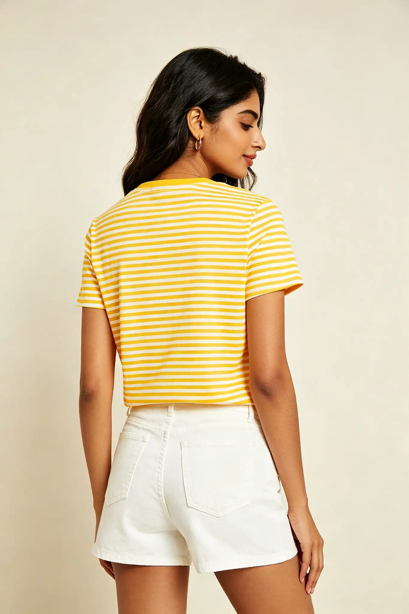 Yellow Striped T-Shirt - Summer - image 4