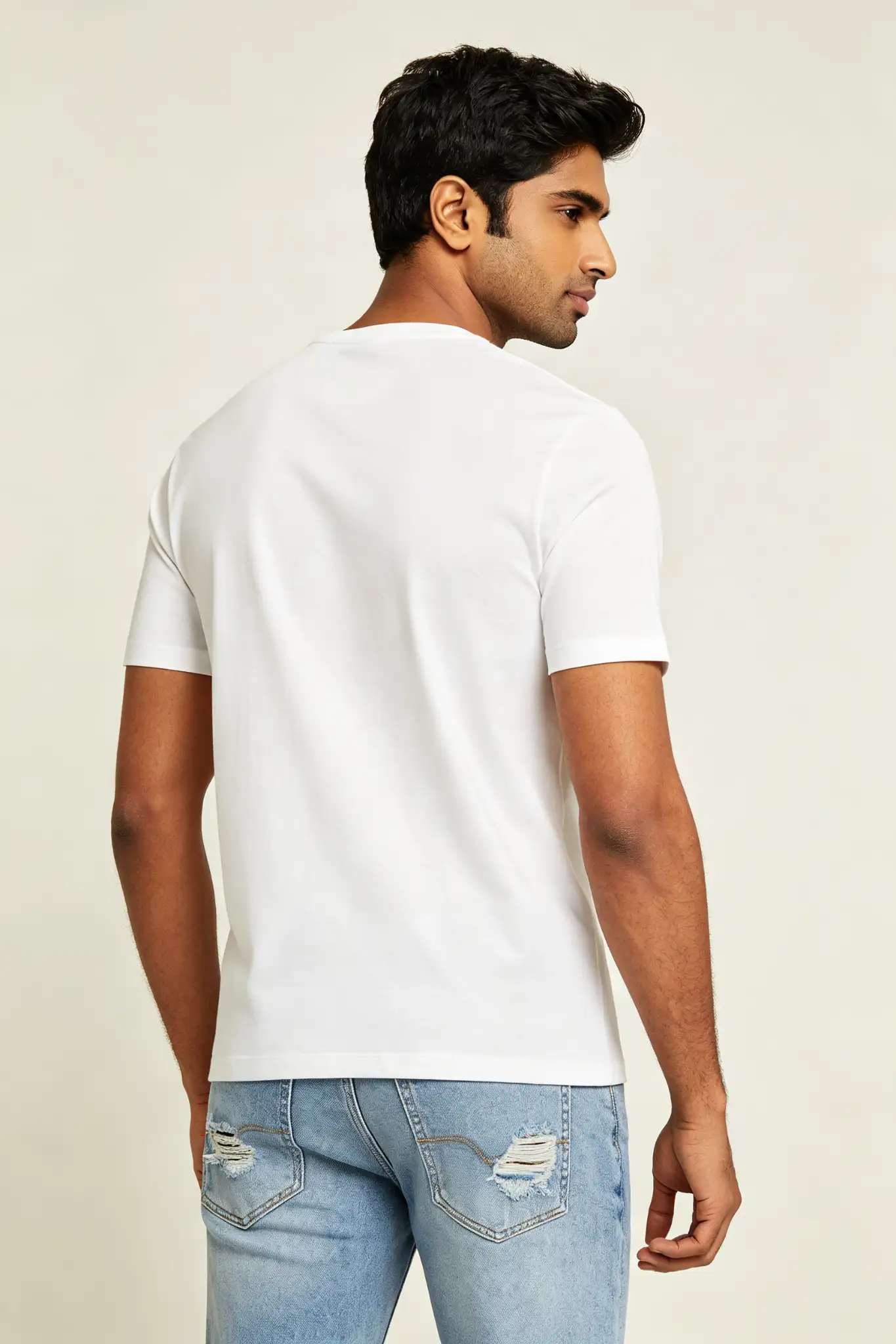 Light Blue Distressed Slim Jeans - image 4