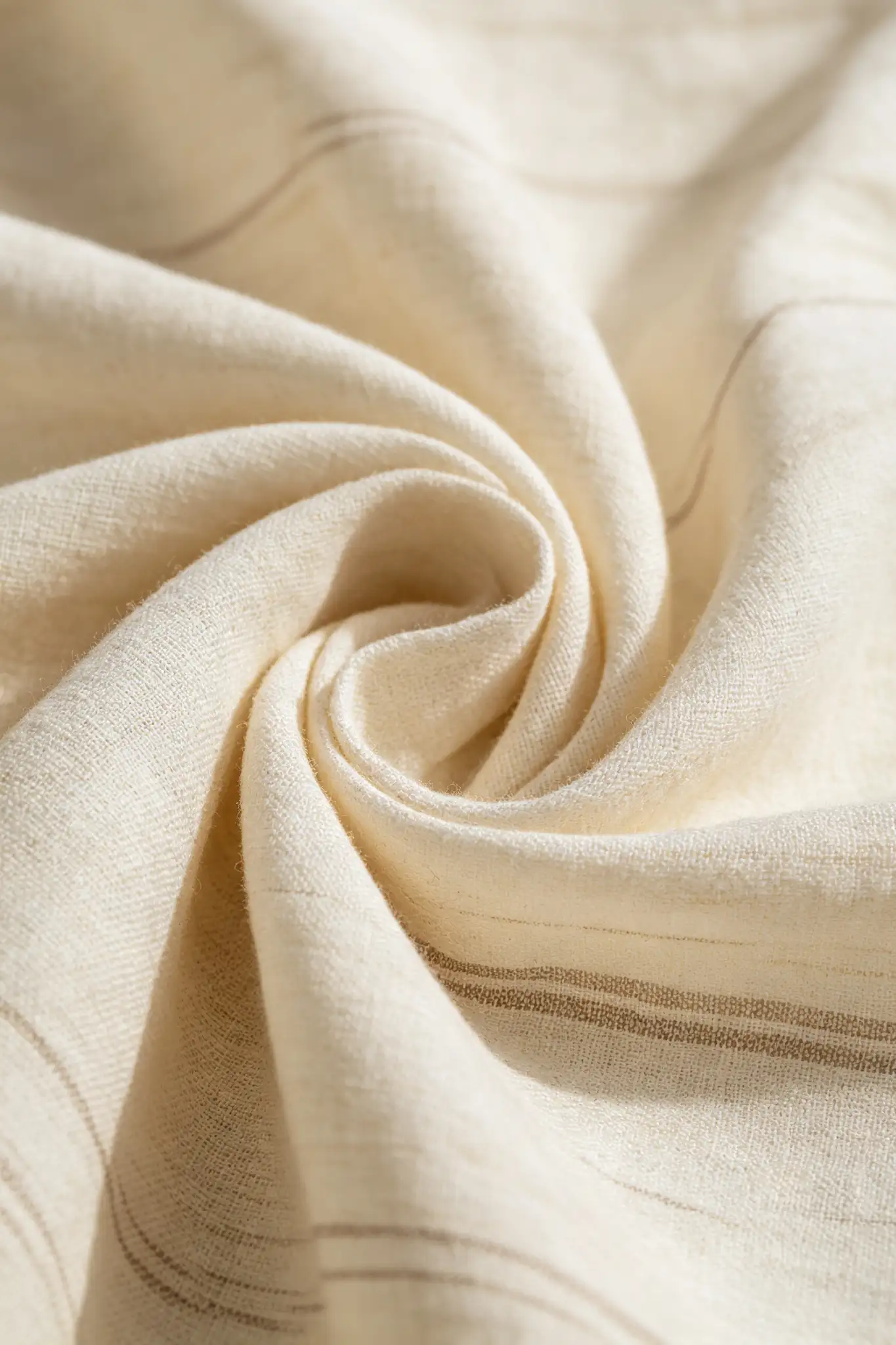 Off-White Linen Saree - Formal - image 5