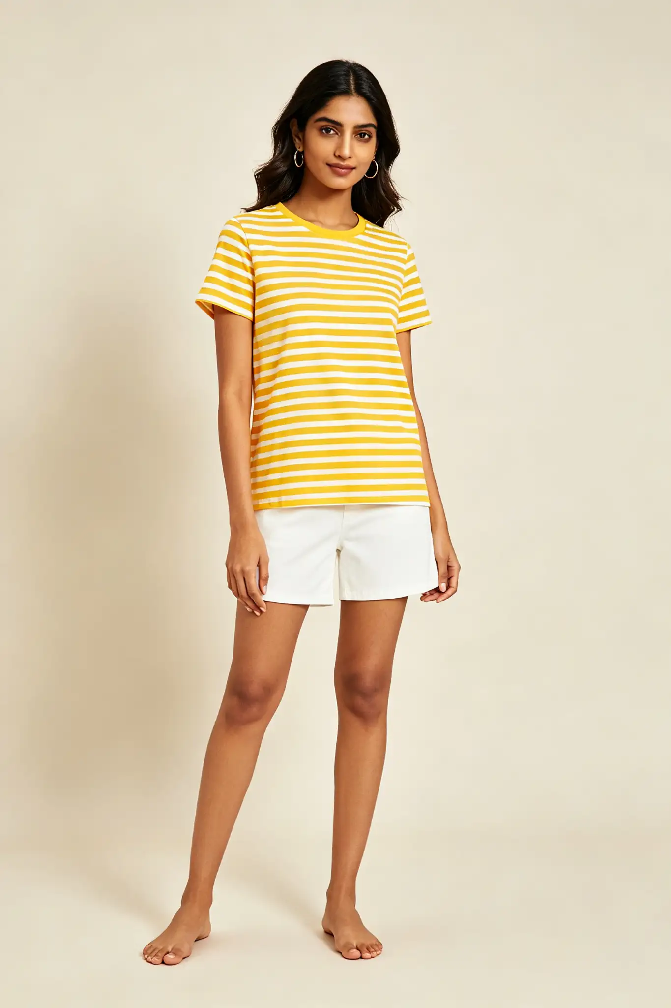 Yellow Striped T-Shirt - Summer - image 2