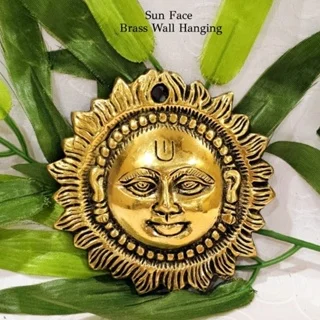 Sun Face Yantra Brass wall hanging - image 3
