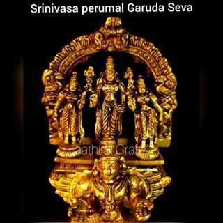 Srinivasa Perumal Garuda Seva Antique Finish - image 3