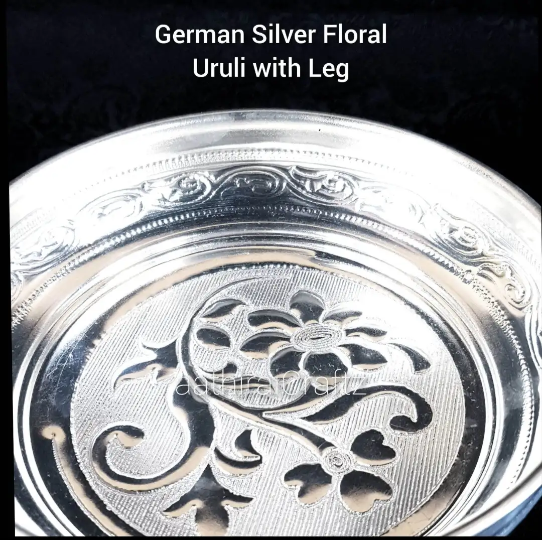 German Silver Floral Uruli - Large - image 2