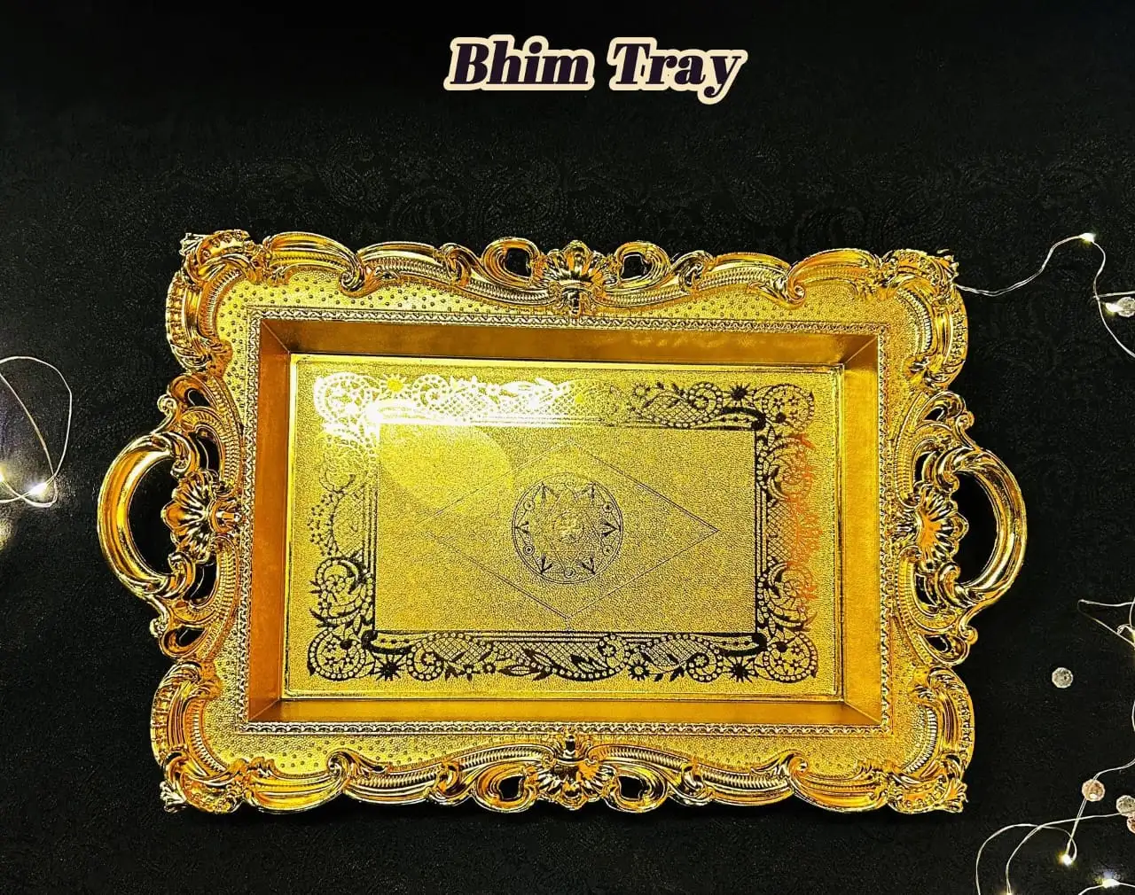 Bhim Golden Pooja / Decorative Plates - Medium - image 5