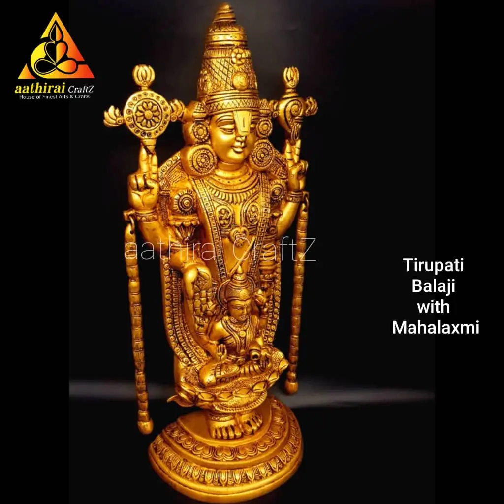 Tirupati Balaji With Mahalaxmi Grand Statue - image 4