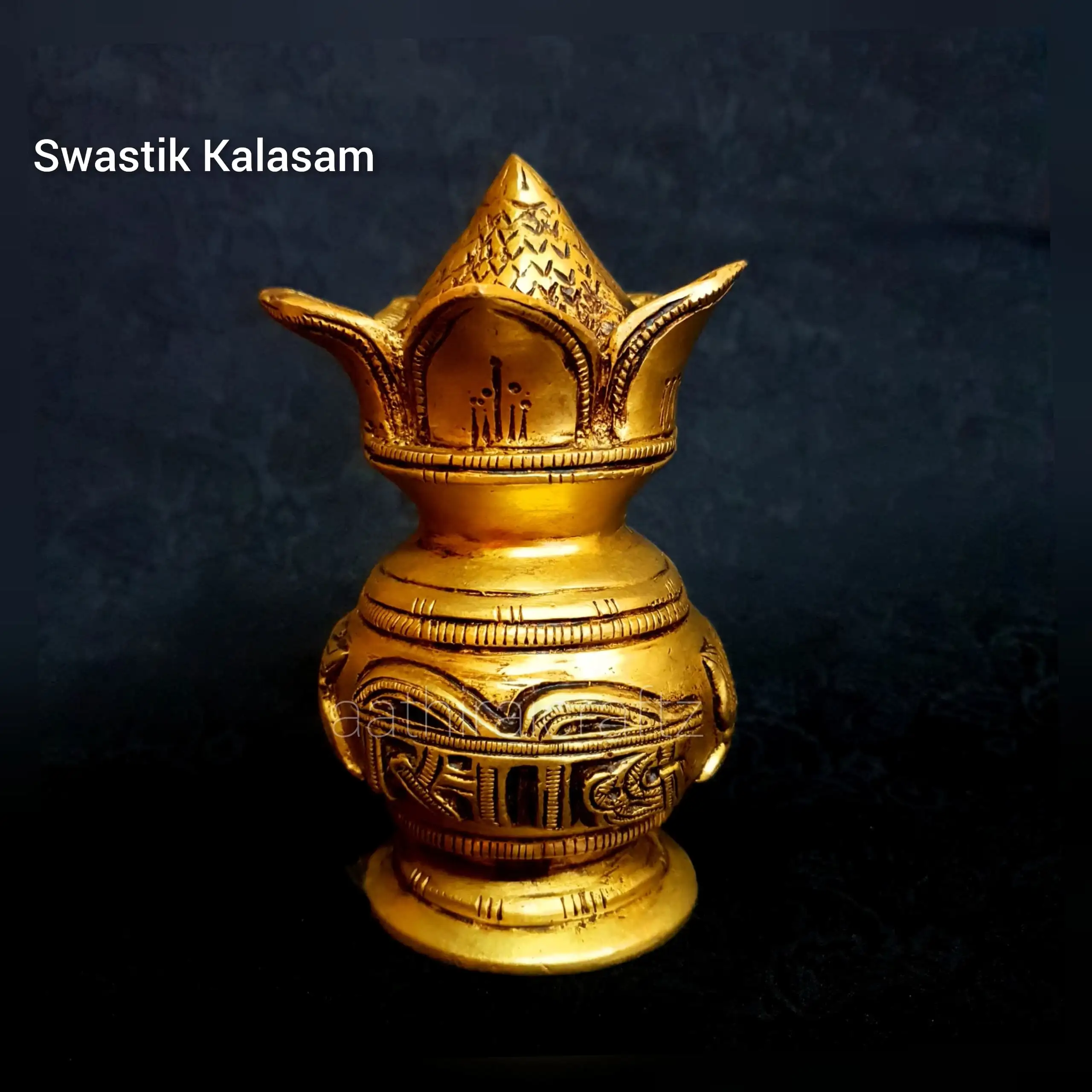 Kalasam / Poorana Kalasam Statue - Swastik - image 3