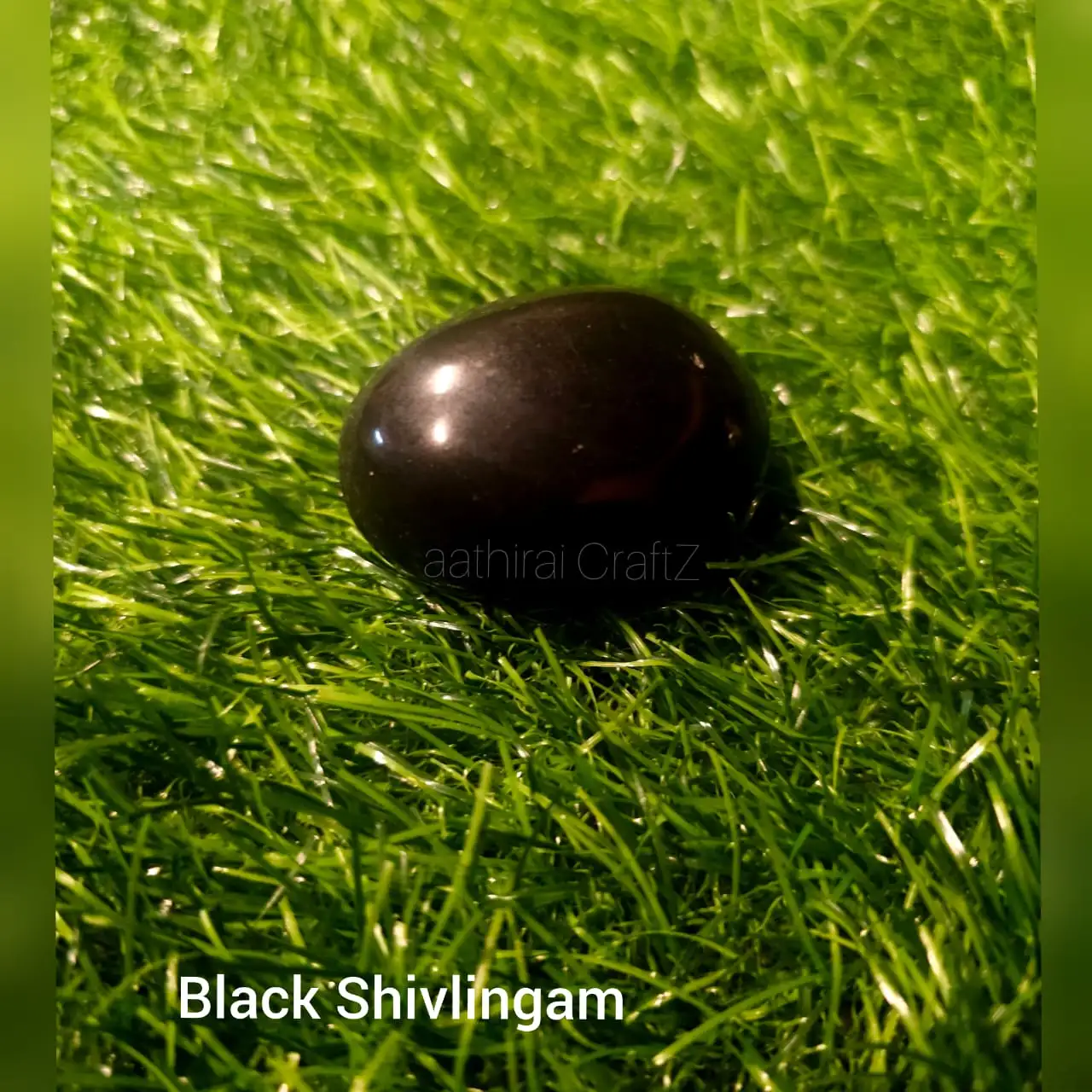 Black Shivalingam Pure Black Shivalingam / Lingam  - Medium - image 3