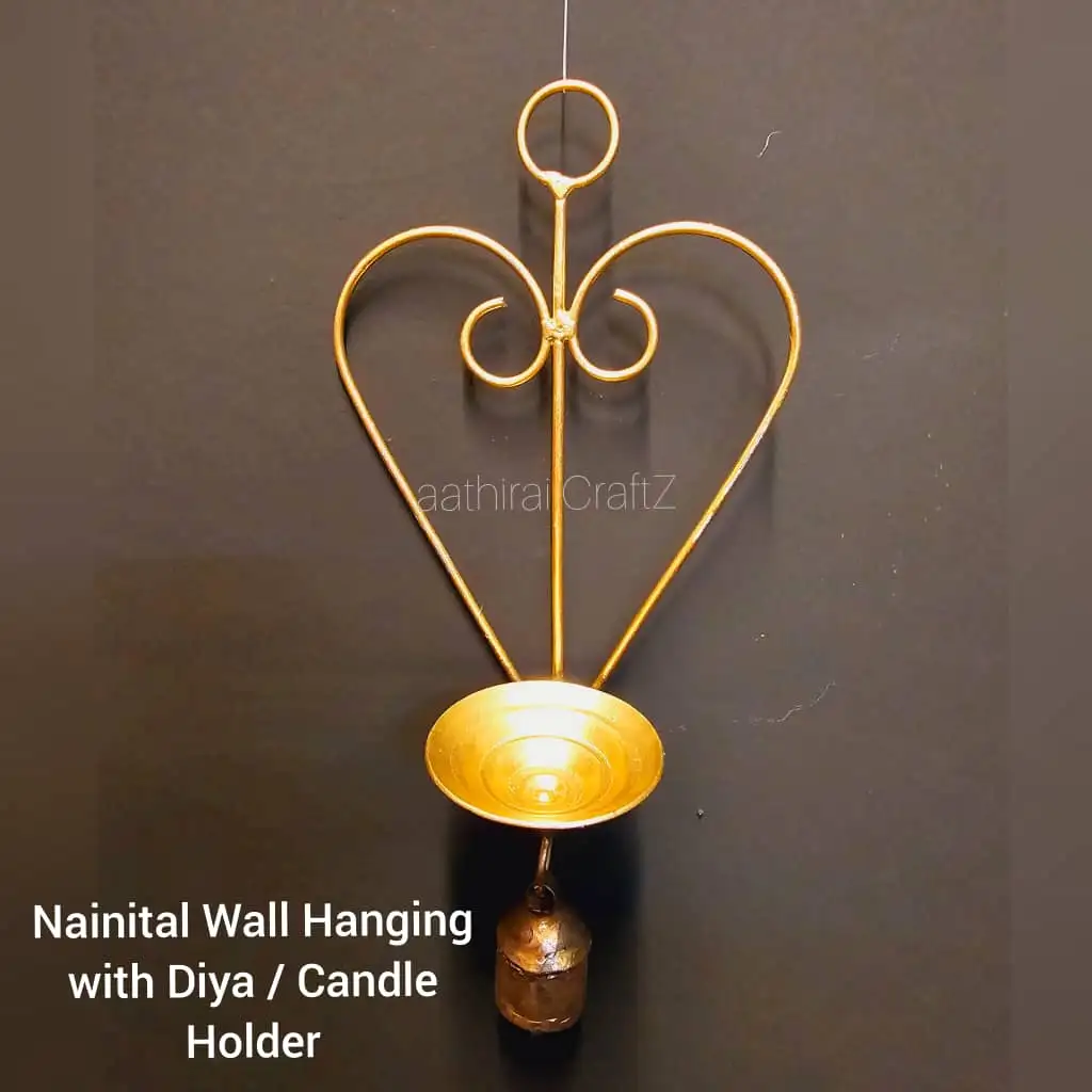 Nainital Wall Hanging with Lamp / Candle Stand for Home Deco - image 3