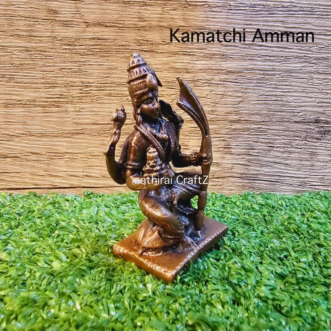 Kamatchi Amman Copper Antique Finish - image 3