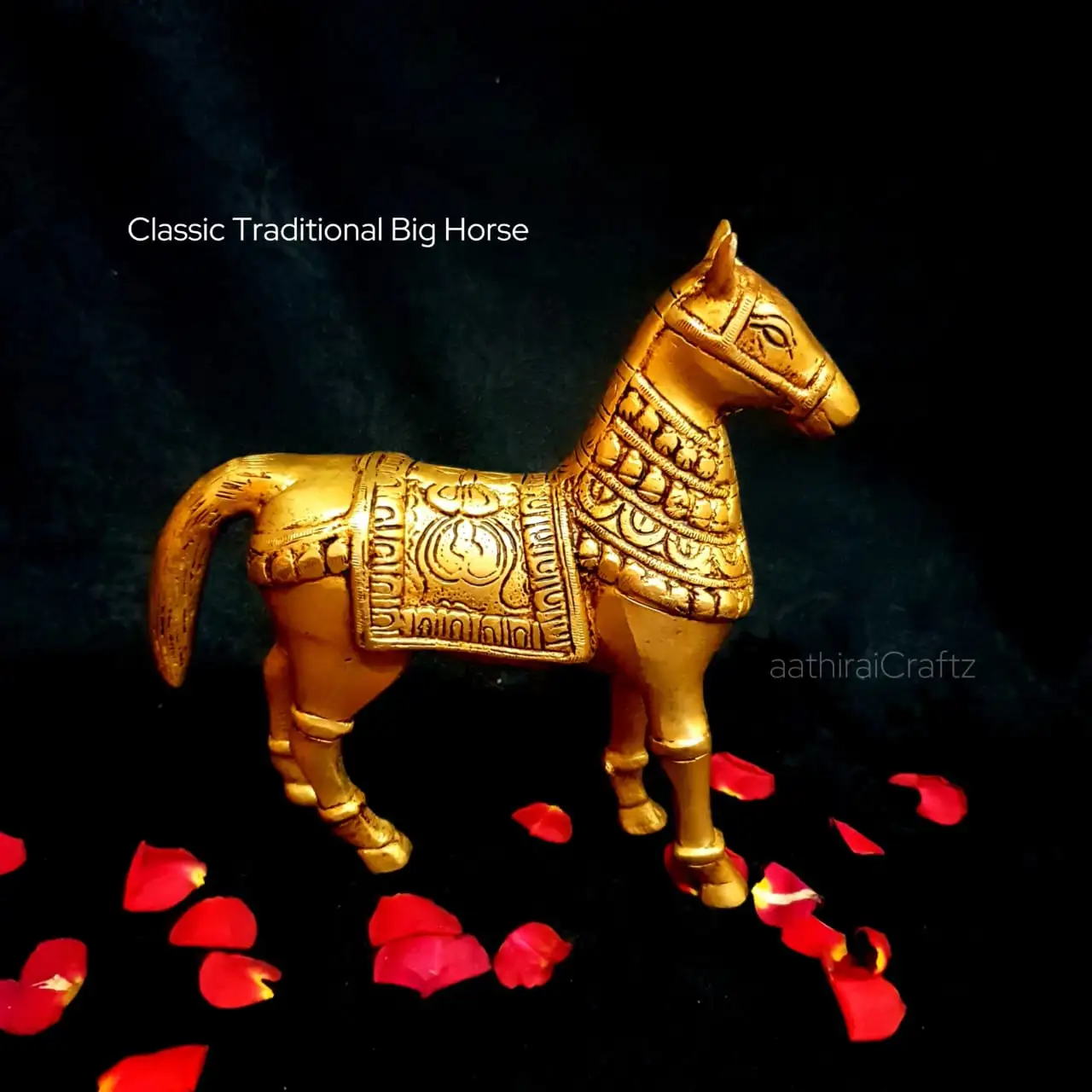 Classic Traditional Horse Brass Decorative Sculpture - image 3