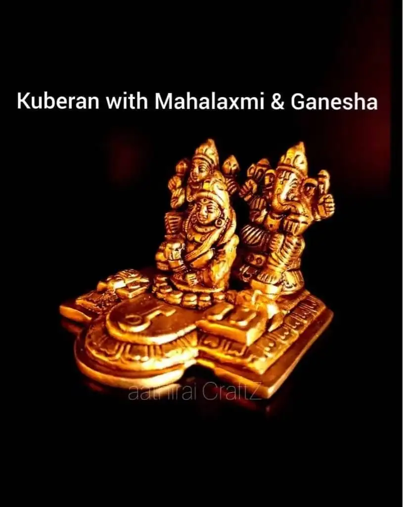 Kubera Laxmi / Kuber Lakshmi Ganesha Statue - image 3