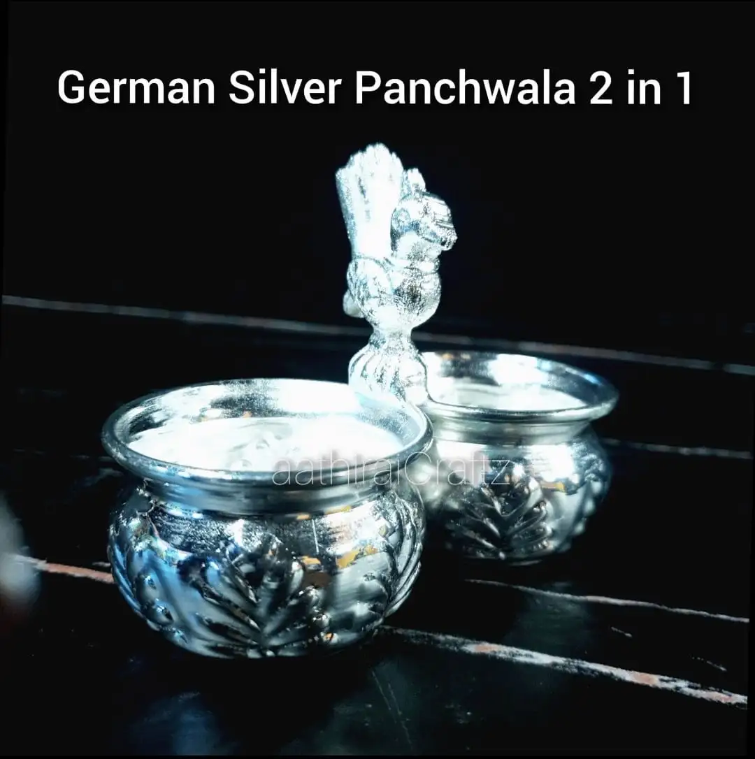 Traditional German Silver Panchwala / Kinnam Peacock 2 in 1 - Large - image 3