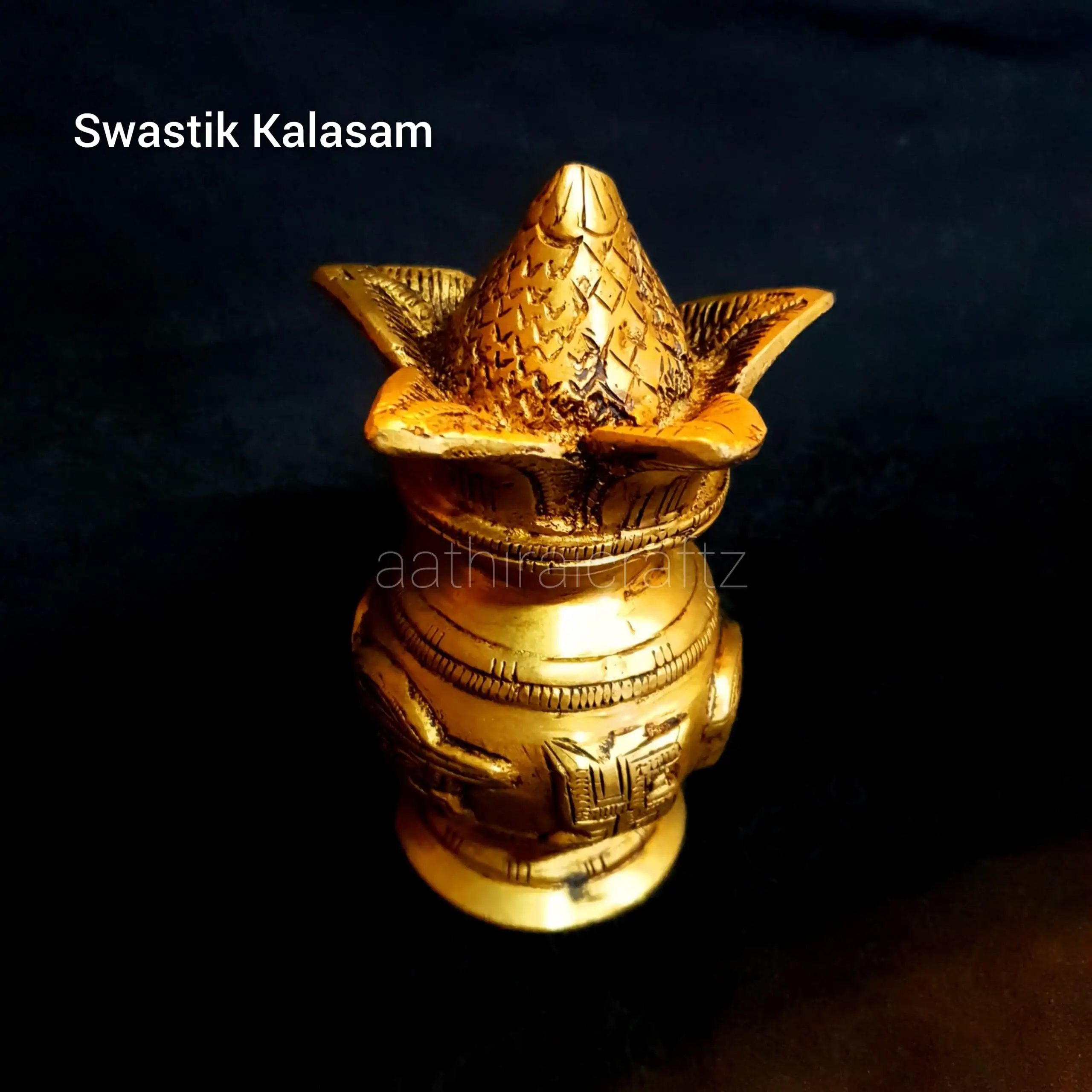 Kalasam / Poorana Kalasam Statue - Swastik - image 2