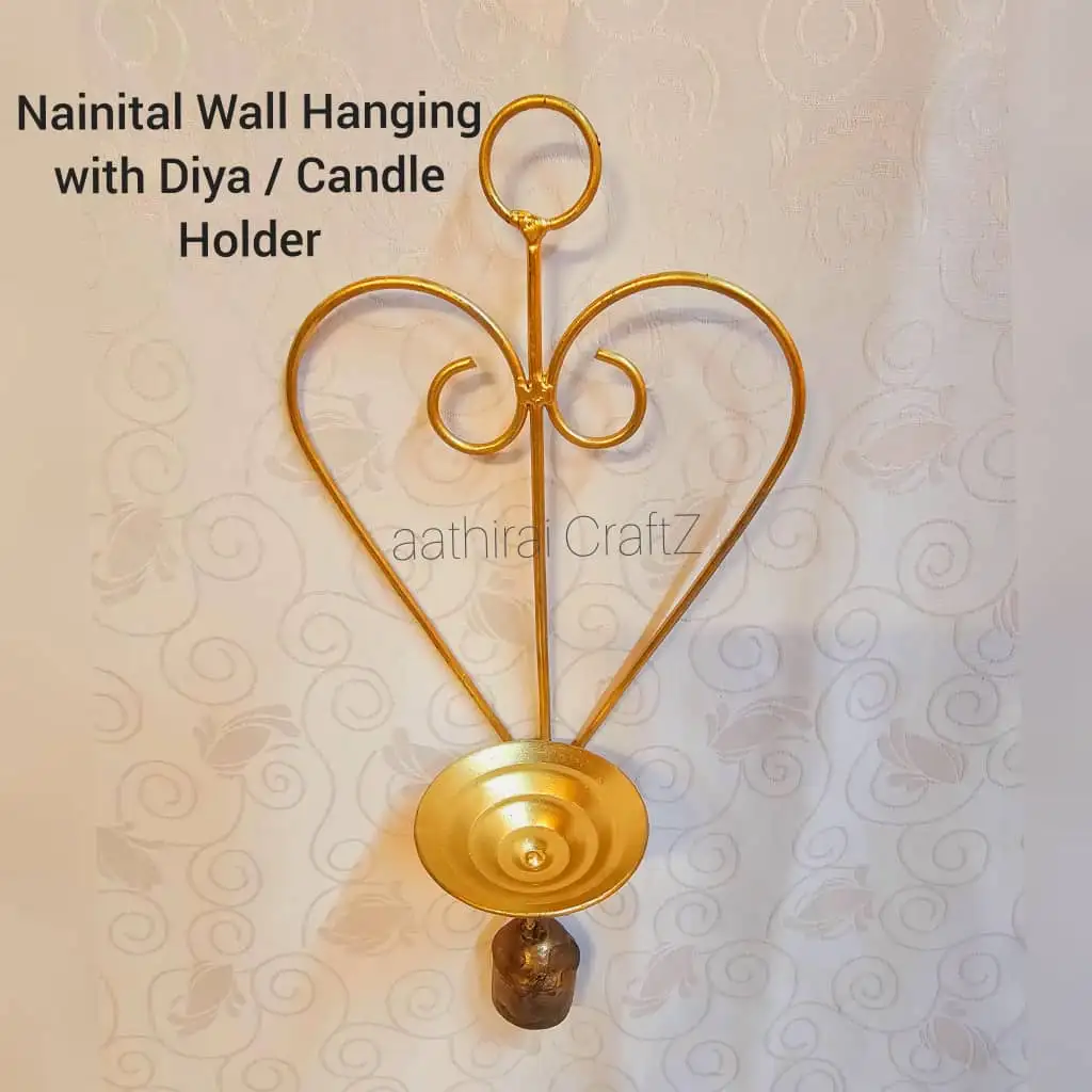 Nainital Wall Hanging with Lamp / Candle Stand for Home Deco - image 4
