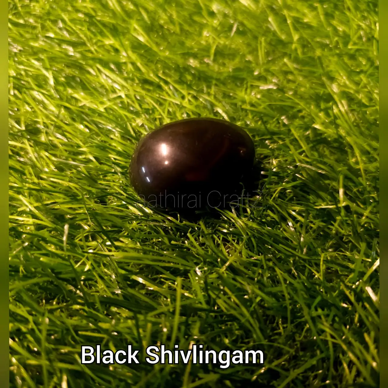 Black Shivalingam Pure Black Shivalingam / Lingam - Large - image 3